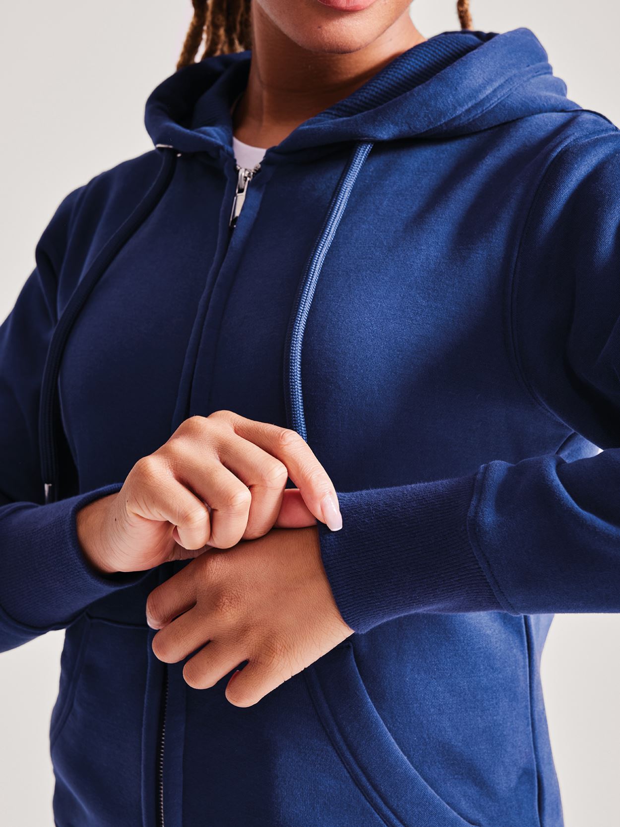 AM04 Ladies Organic Full Zip Hoodie Image 4