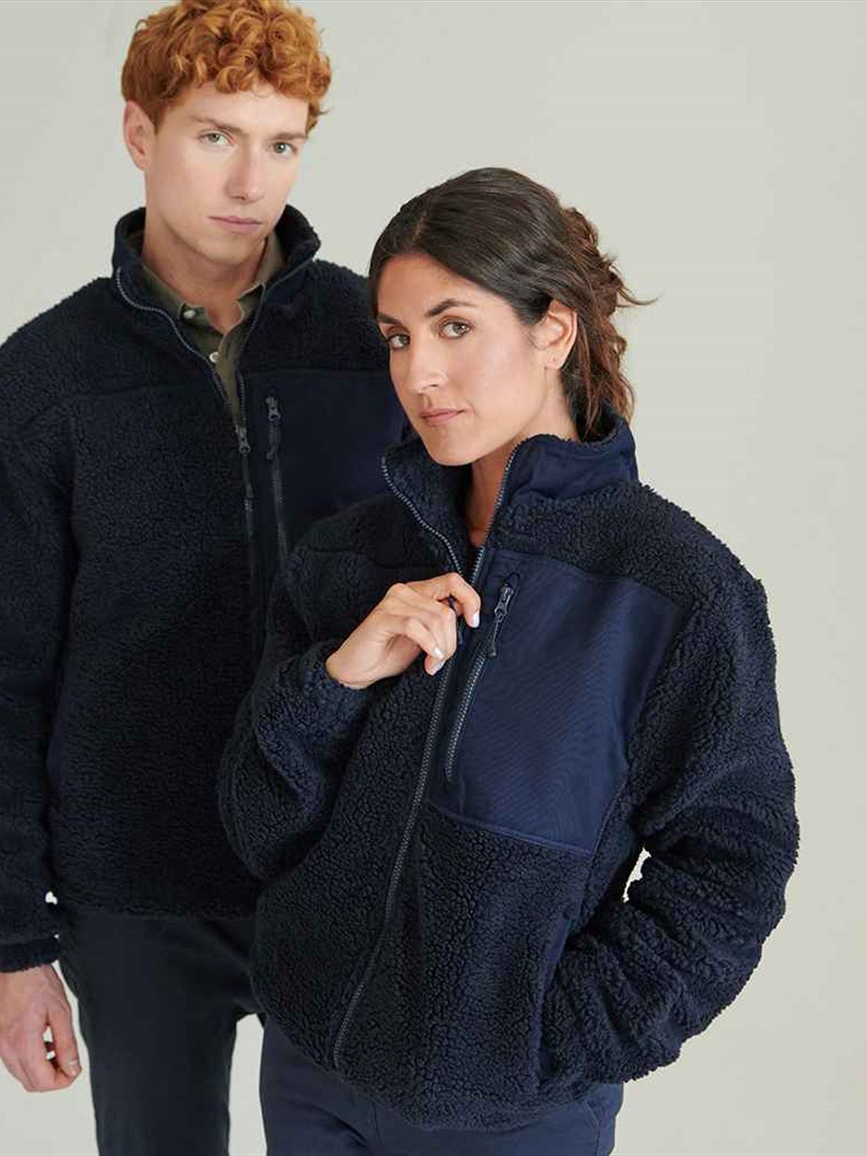 FR854 Recycled Sherpa Fleece Jacket Image 2