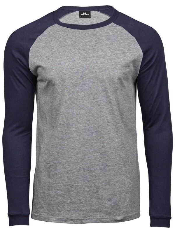 TJ5072 Tee Jays Mens Long Sleeve Baseball T Shirt Image 4