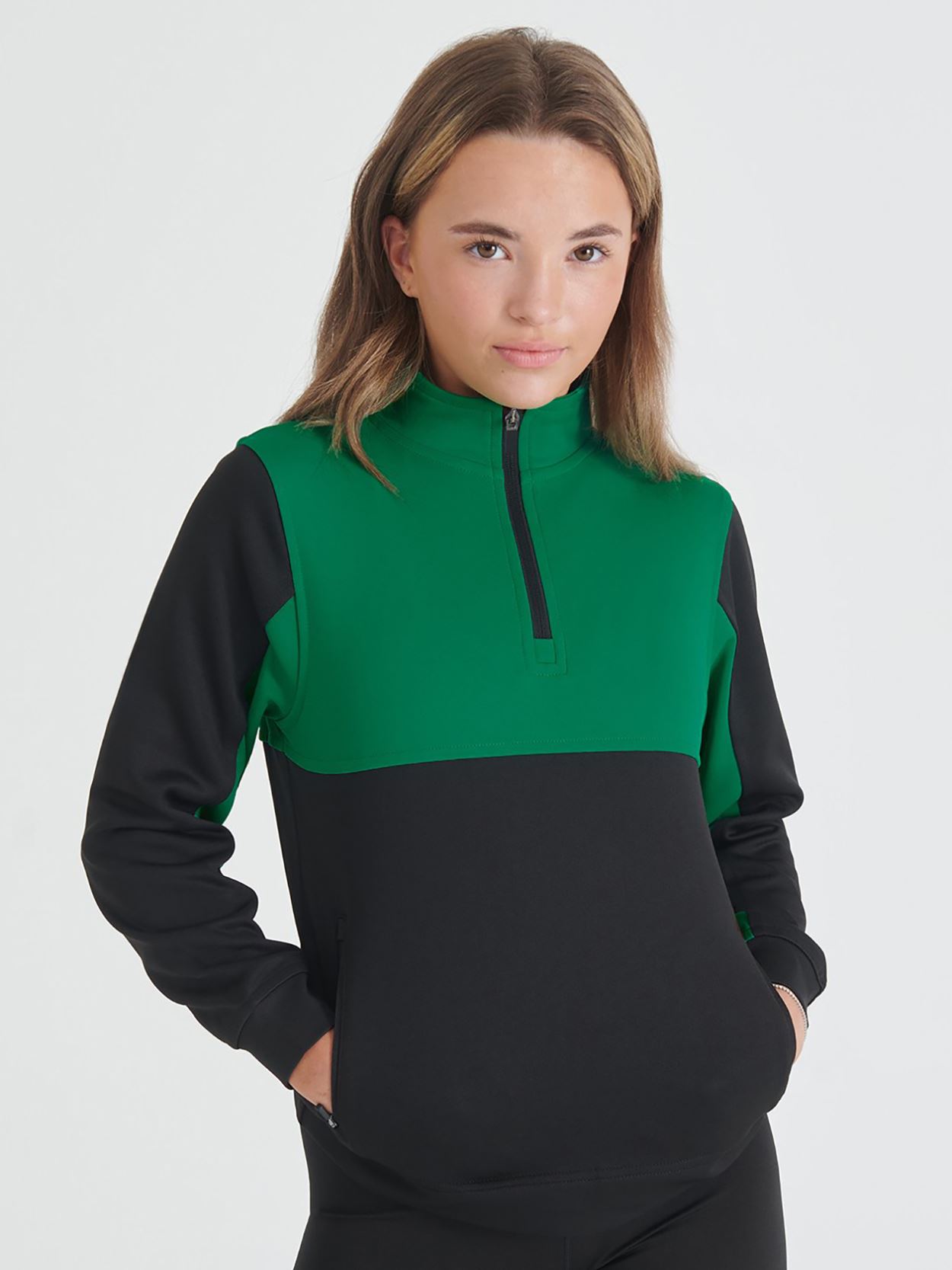 LV875 Kids 1/4 Zip Tracksuit Top Image 2