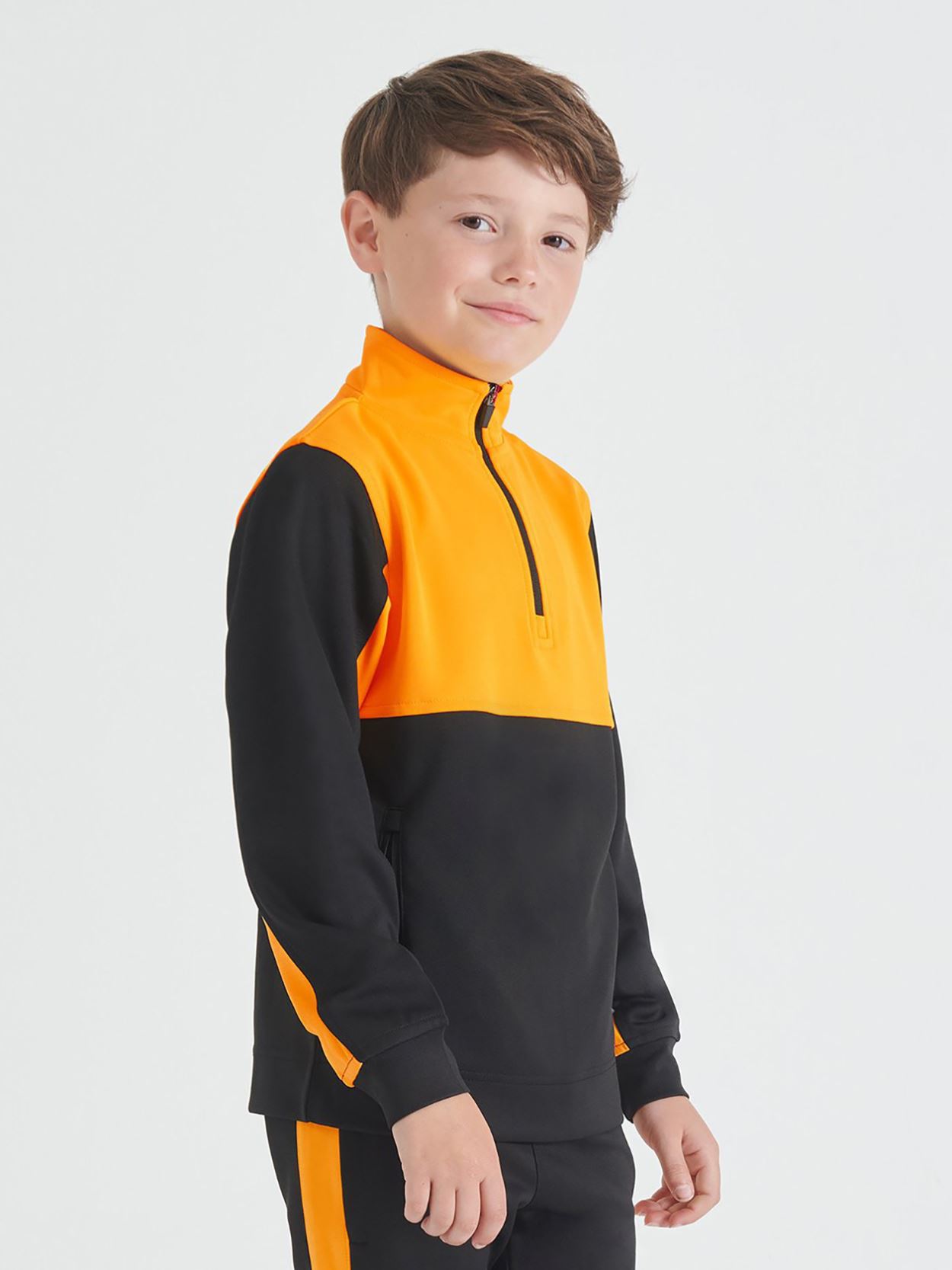 LV875 Kids 1/4 Zip Tracksuit Top Image 3