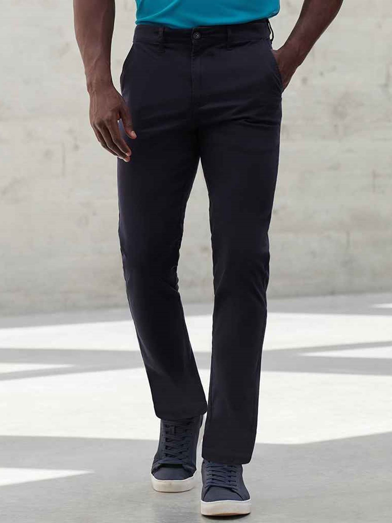 H650 Stretch Flex Waistband Chino Trousers Image 2