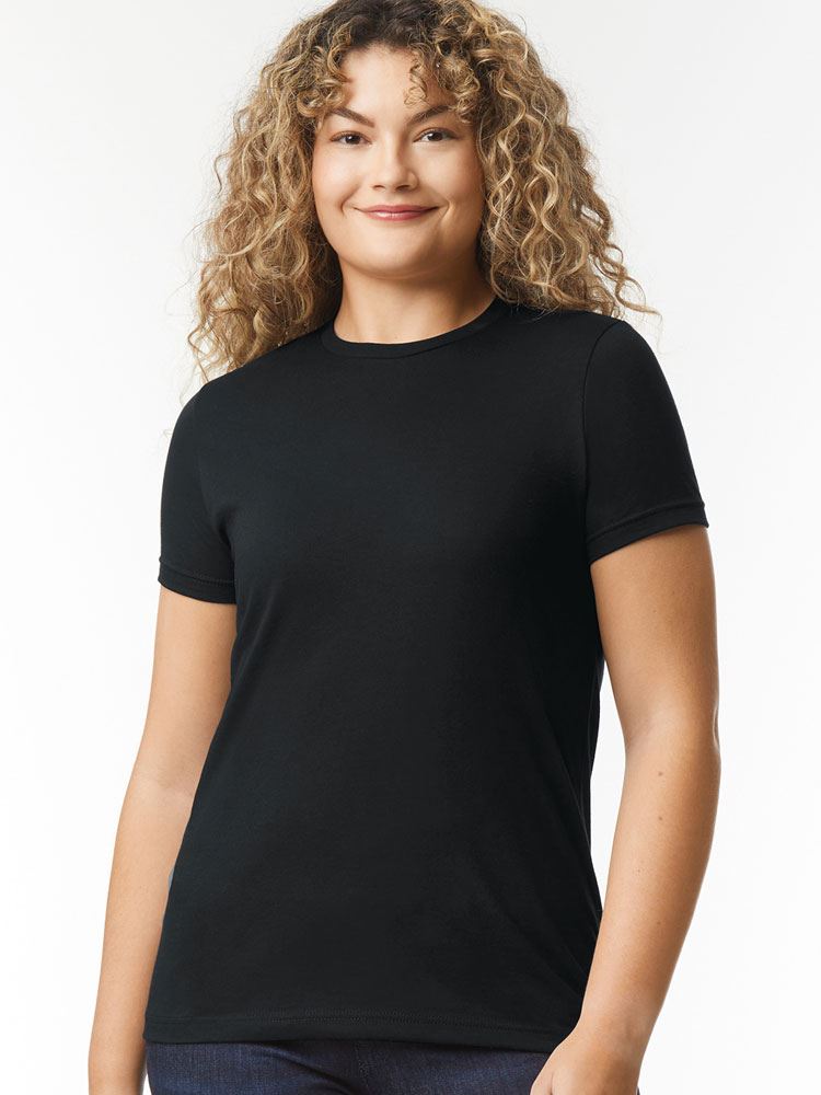 BLC6400 Bella Ladies Relaxed CVC T Shirt Image 2