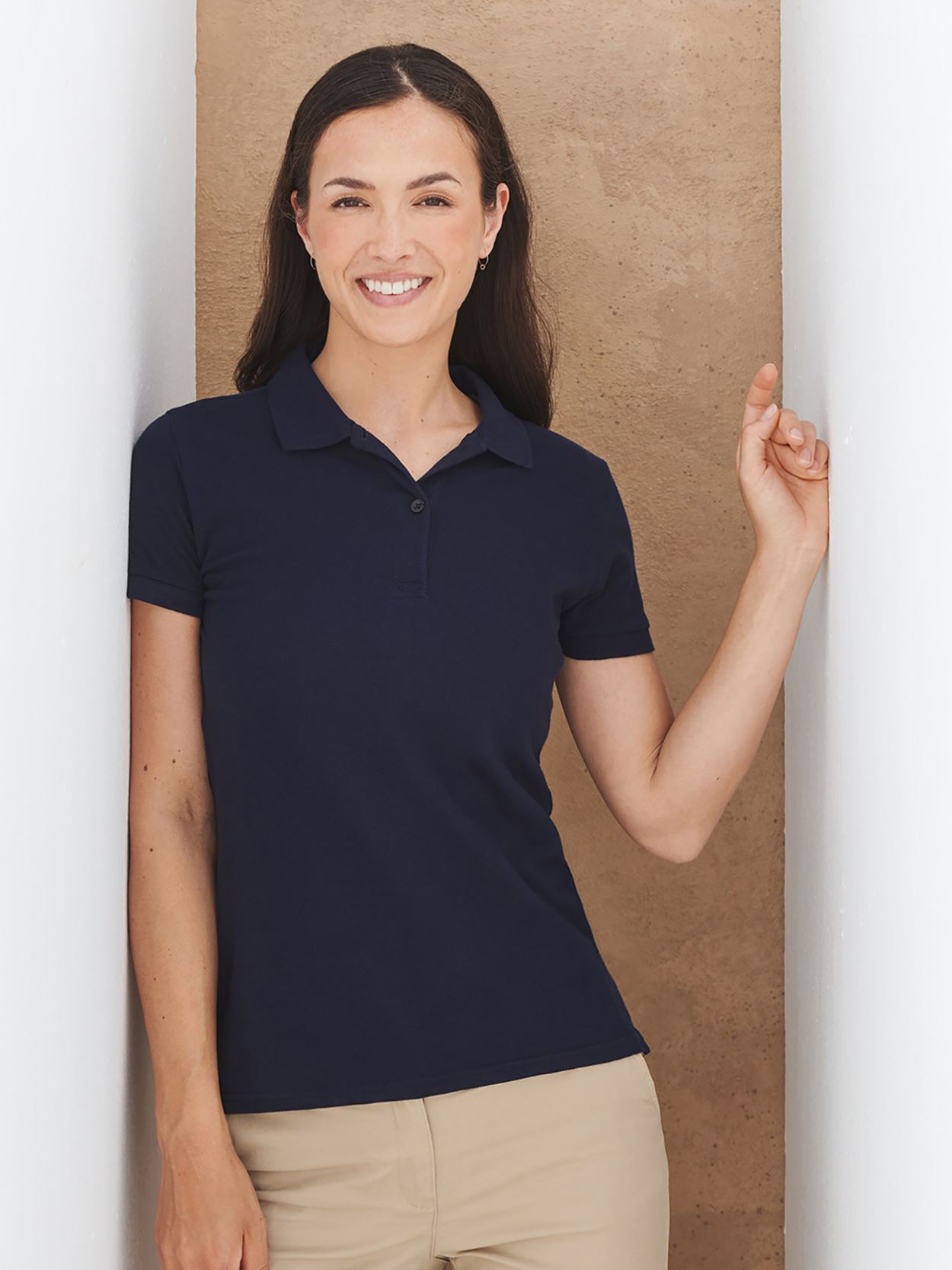 H102 Ladies Pique Polo Image 4