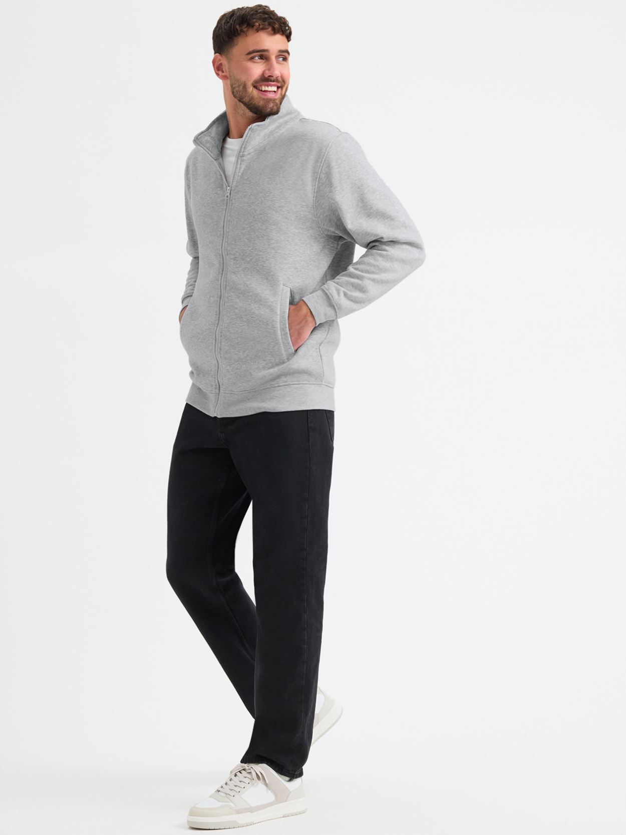 UC212 Deluxe Unisex Sweat Jacket Image 2