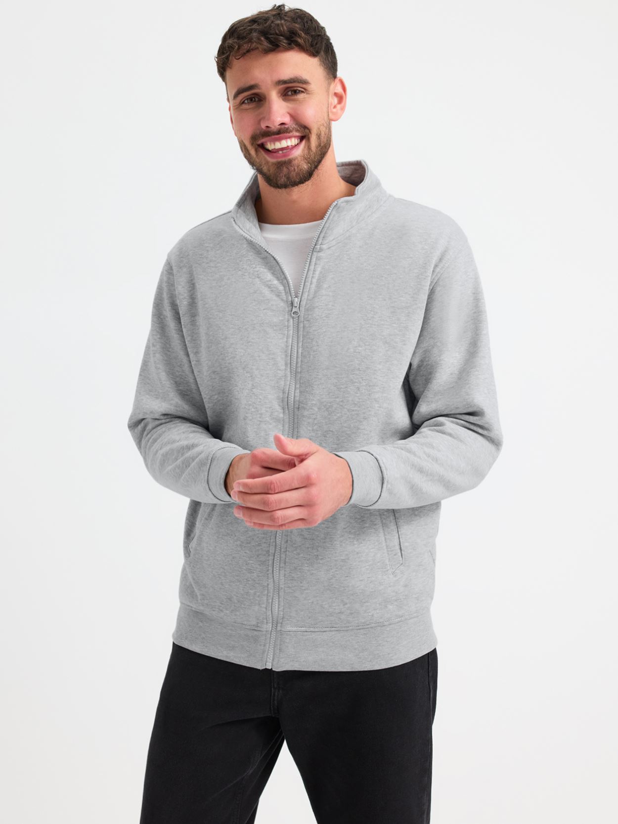 UC212 Deluxe Unisex Sweat Jacket Image 1
