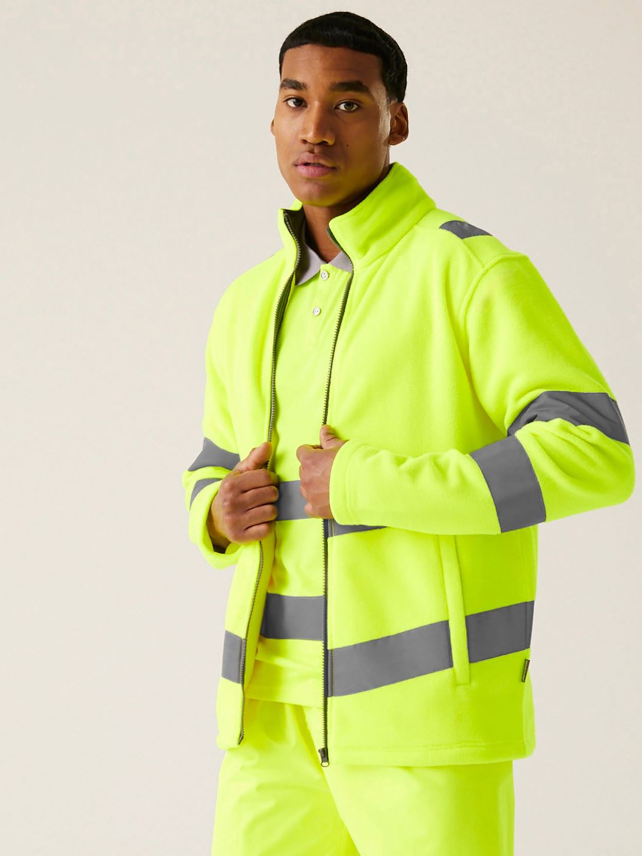 RG558 High Visibility Pro Contract Thor Fleece Jacket Image 3