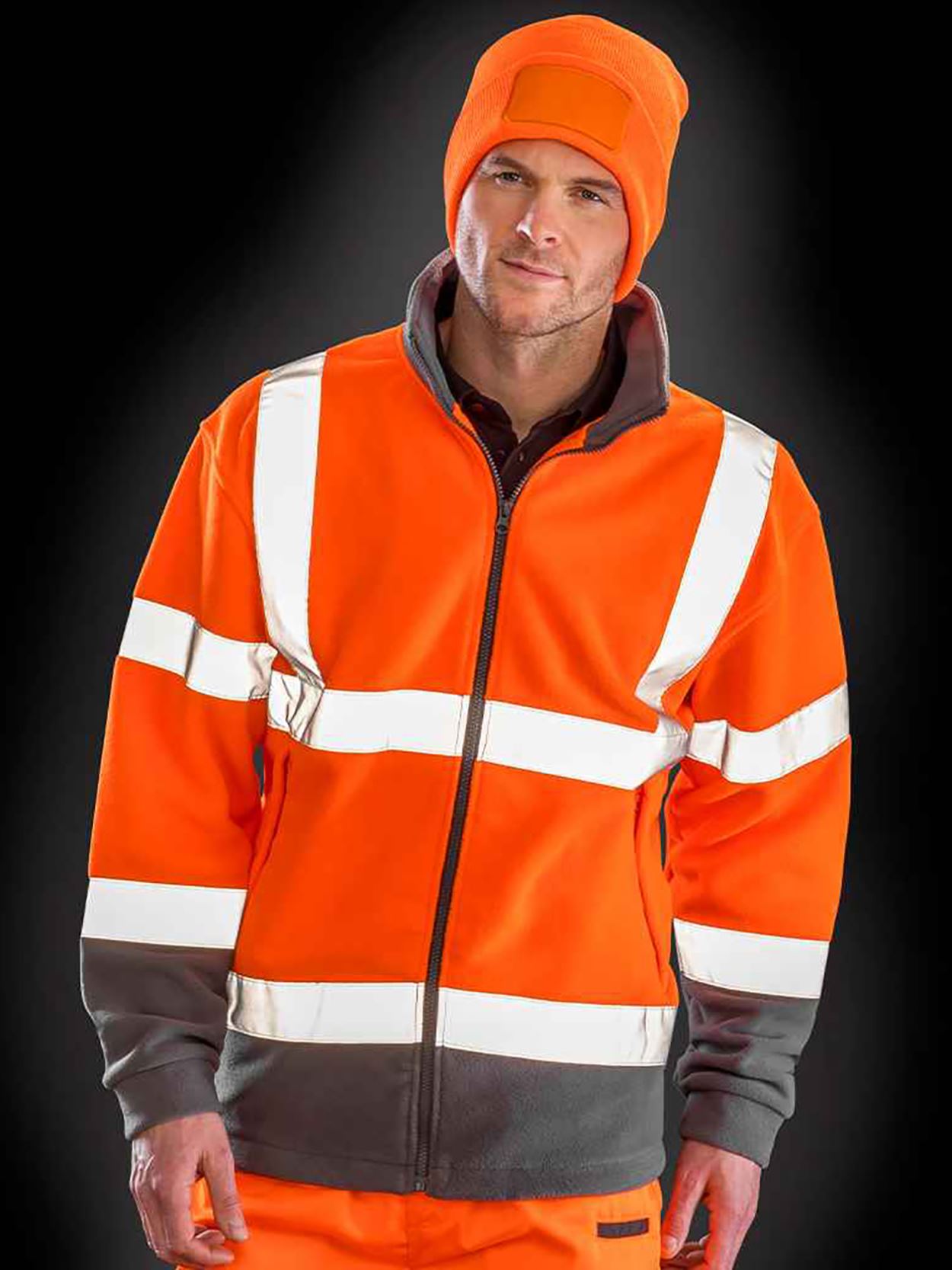 RS329 Safe Guard Hi Vis Micro Fleece Jacket Image 2