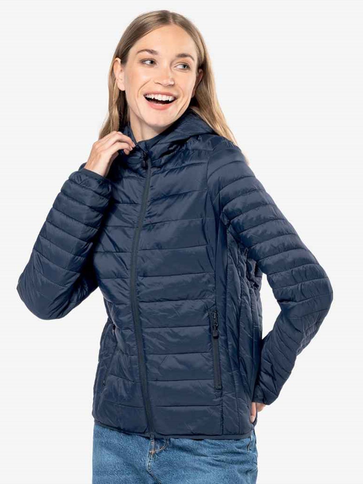 KB6111 K6111 Kariban Ladies Lightweight Hooded Padded Jacket Image 4