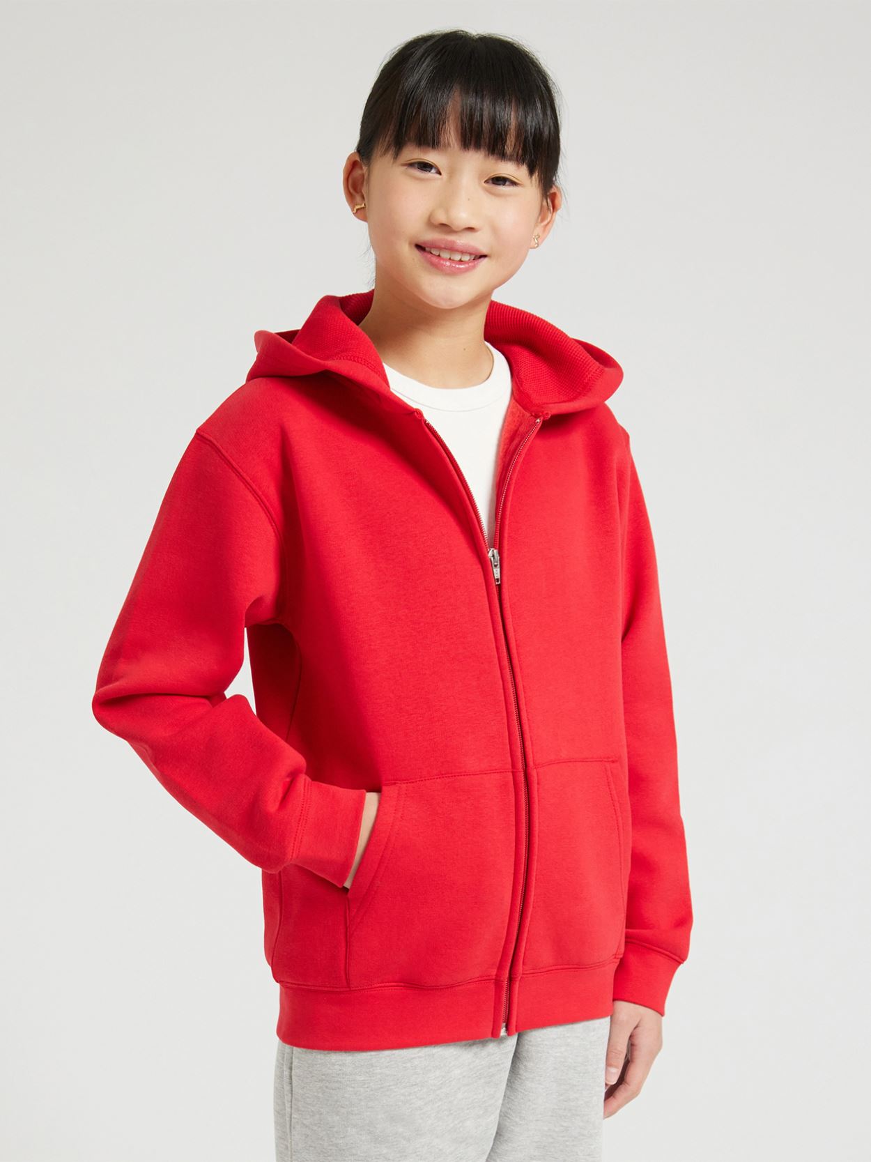 CR04K_v2 Kids Comfort Cut Zip Hoodie Image 2
