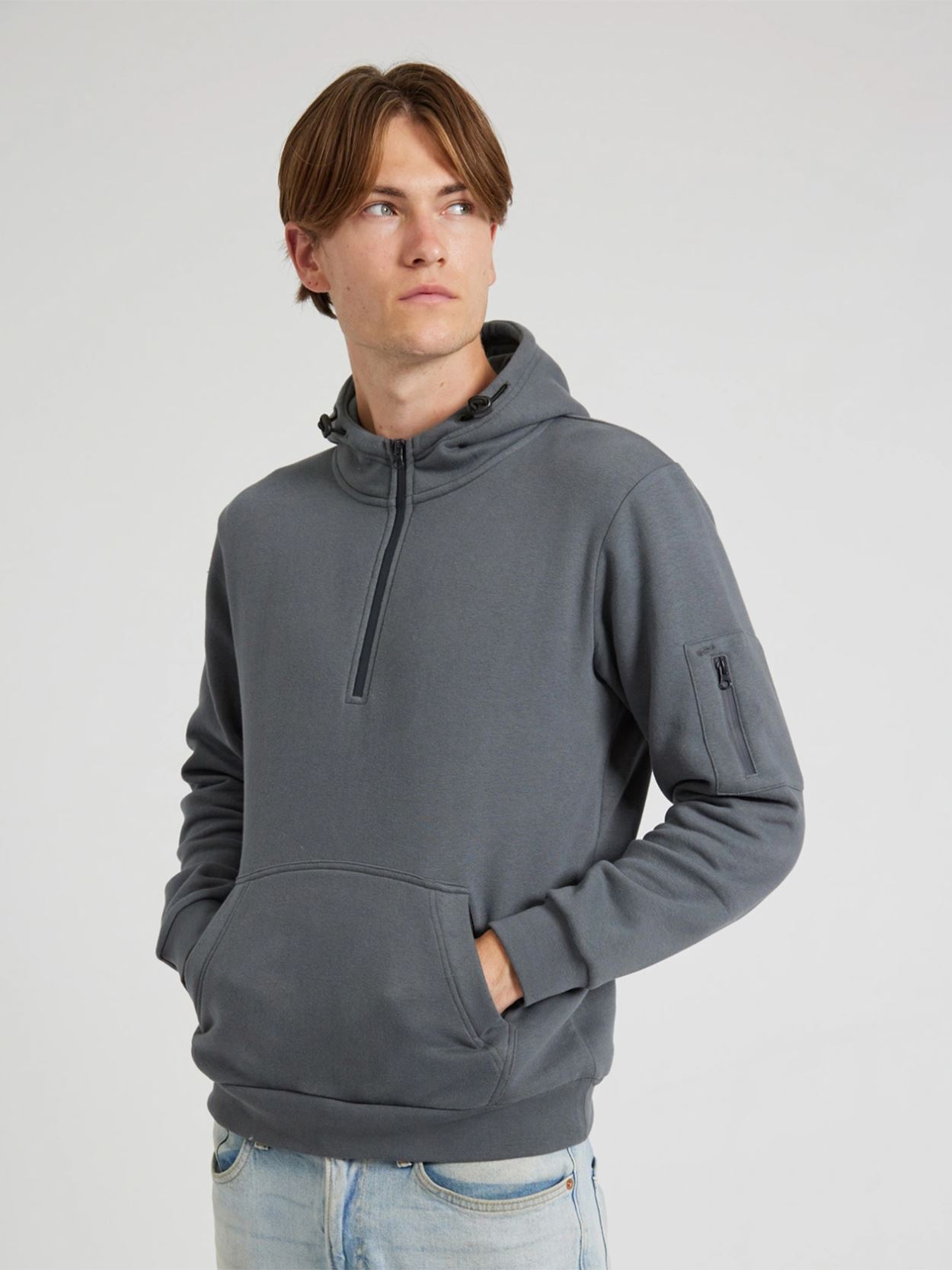 CR06 Atlas Adults Quarter Zip Hoodie Image 3