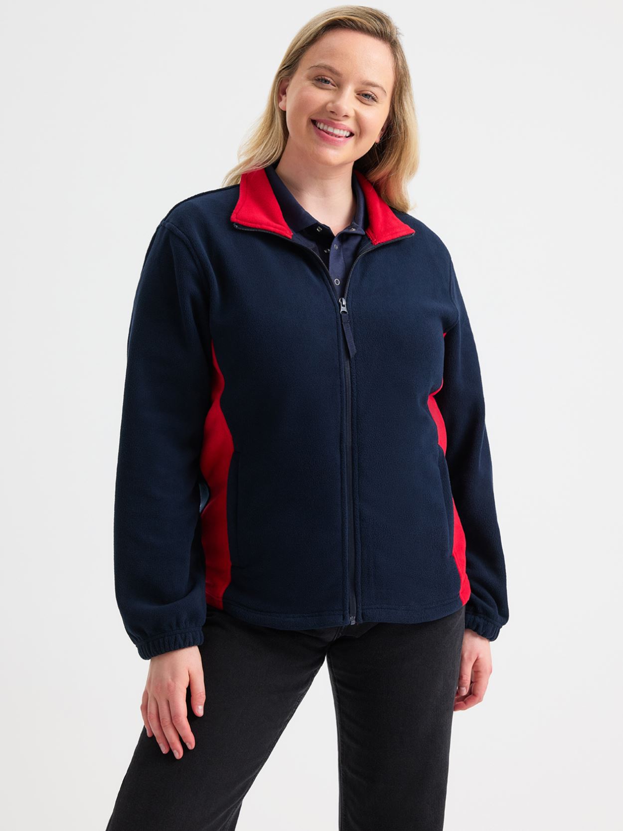 UC617 Two Tone Full Zip Fleece Image 1