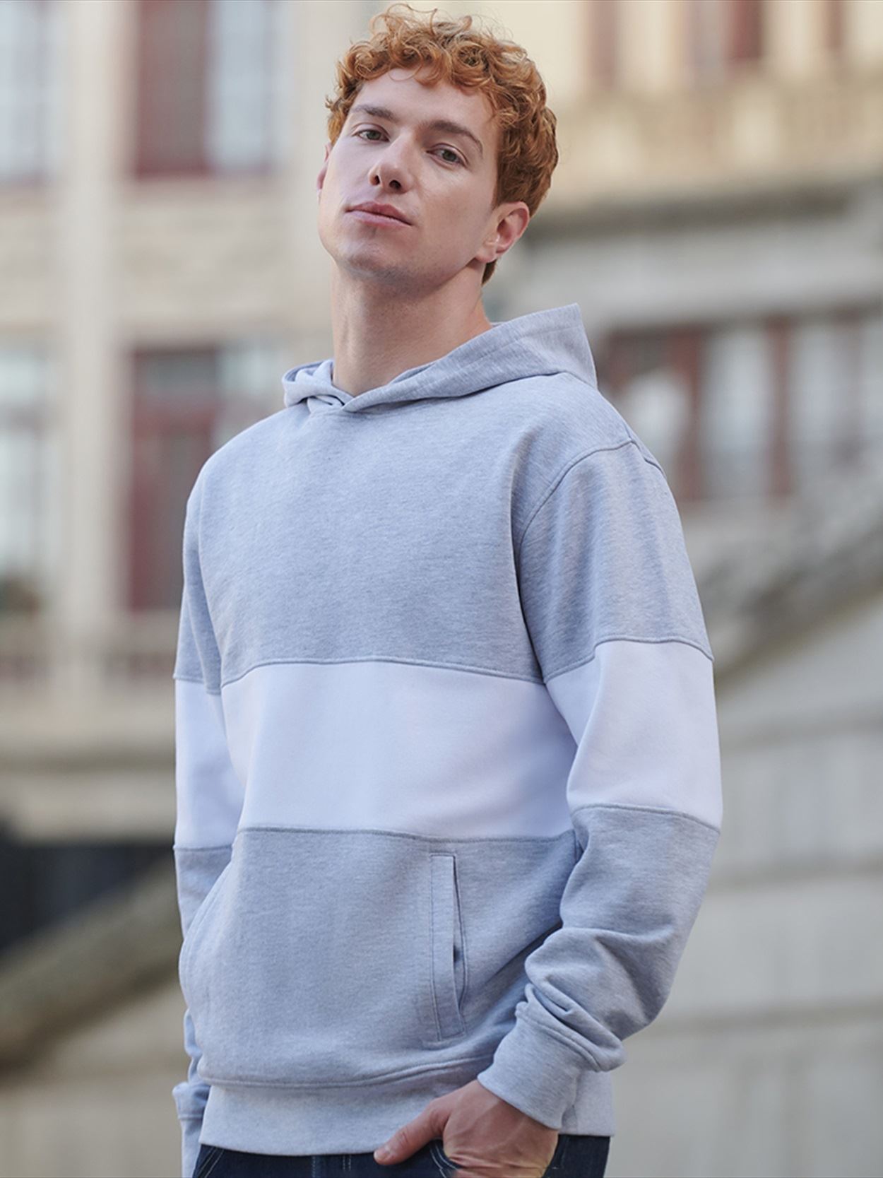 FR803 Heavyweight Panelled Hoodie Image 8