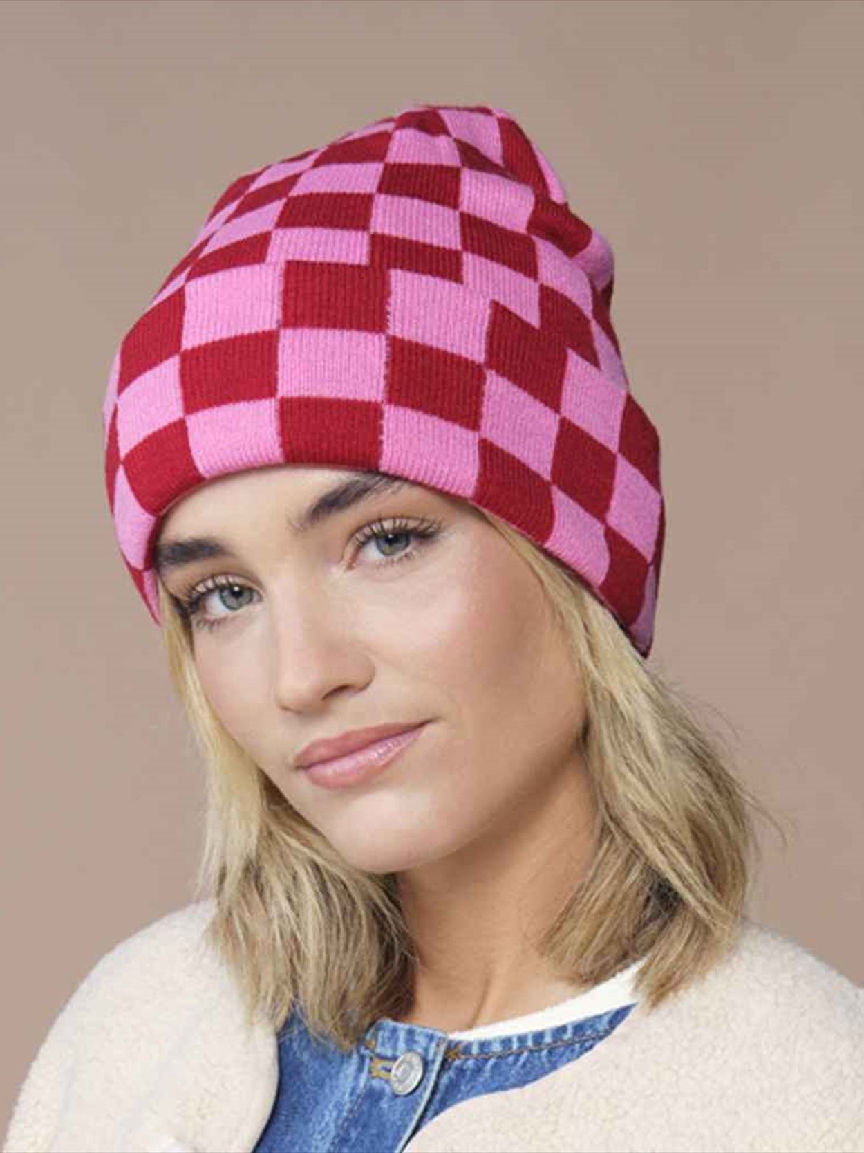 BB531 (B531) Checkerboard Beanie Image 4
