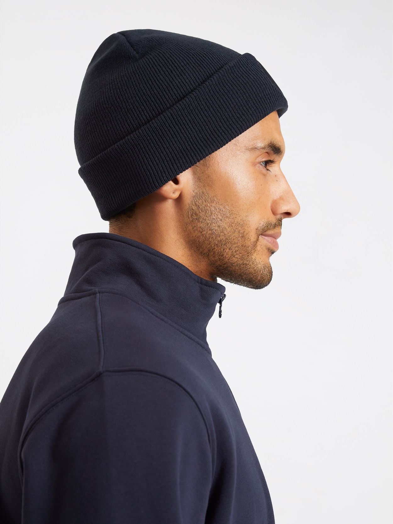 UC412 Circular Patch Beanie Image 2