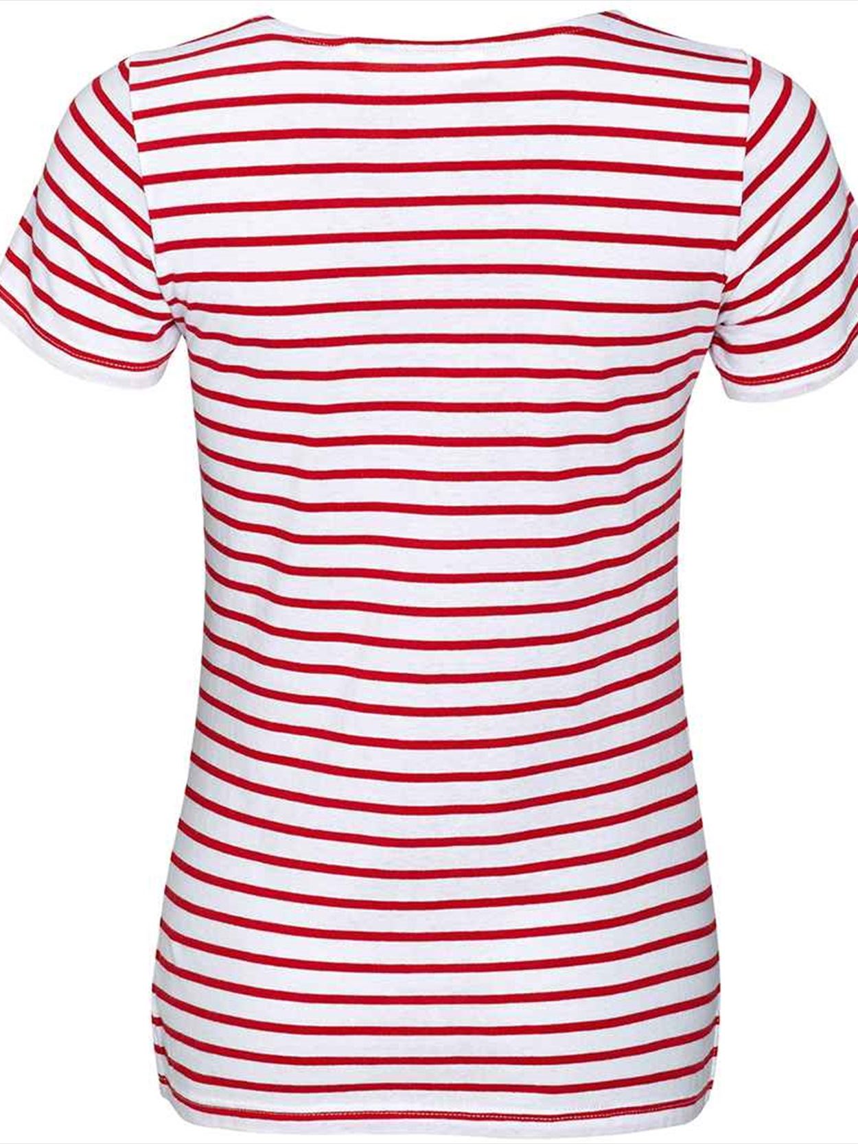 01399 Ladies Miles SOL'S Ladies Miles Striped T-Shirt Image 2