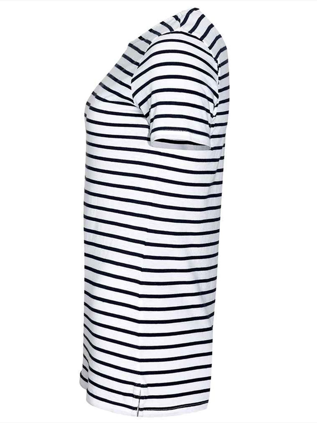 01399 Ladies Miles SOL'S Ladies Miles Striped T-Shirt Image 3