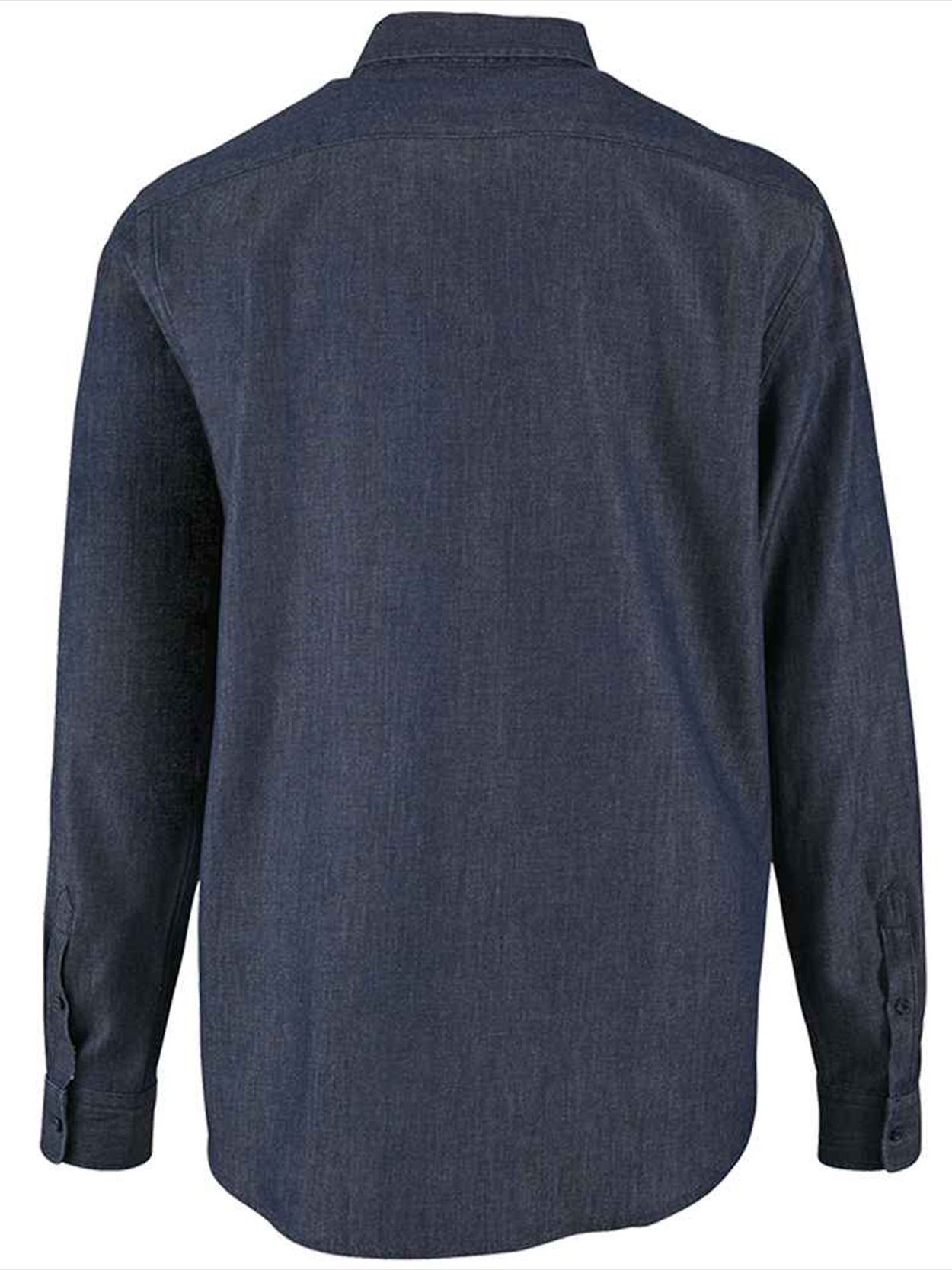 02100 Barry SOL'S Barry Long Sleeve Denim Shirt Image 2