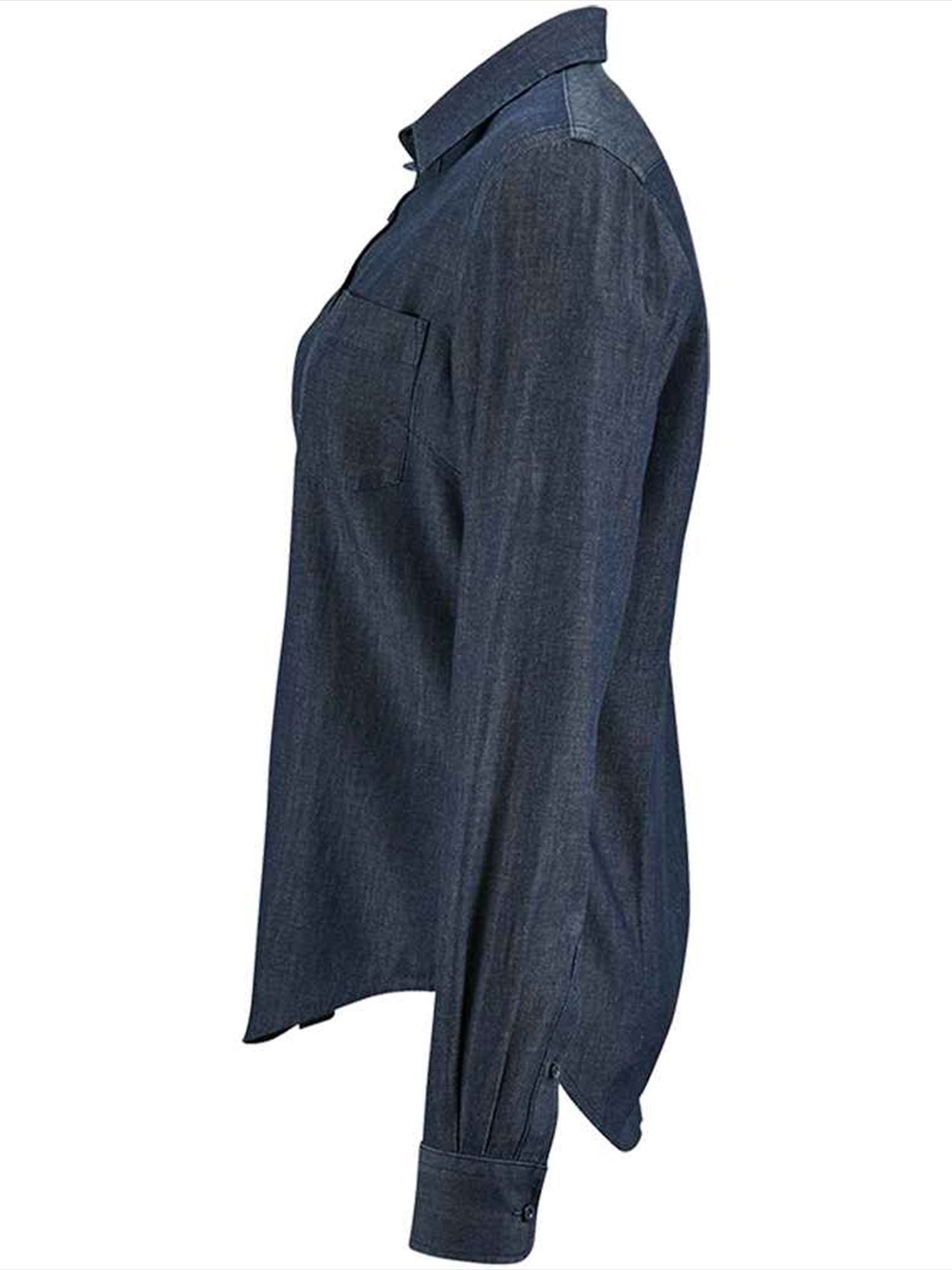 02101 Lds Barry SOL'S Ladies Barry Denim Shirt Image 3