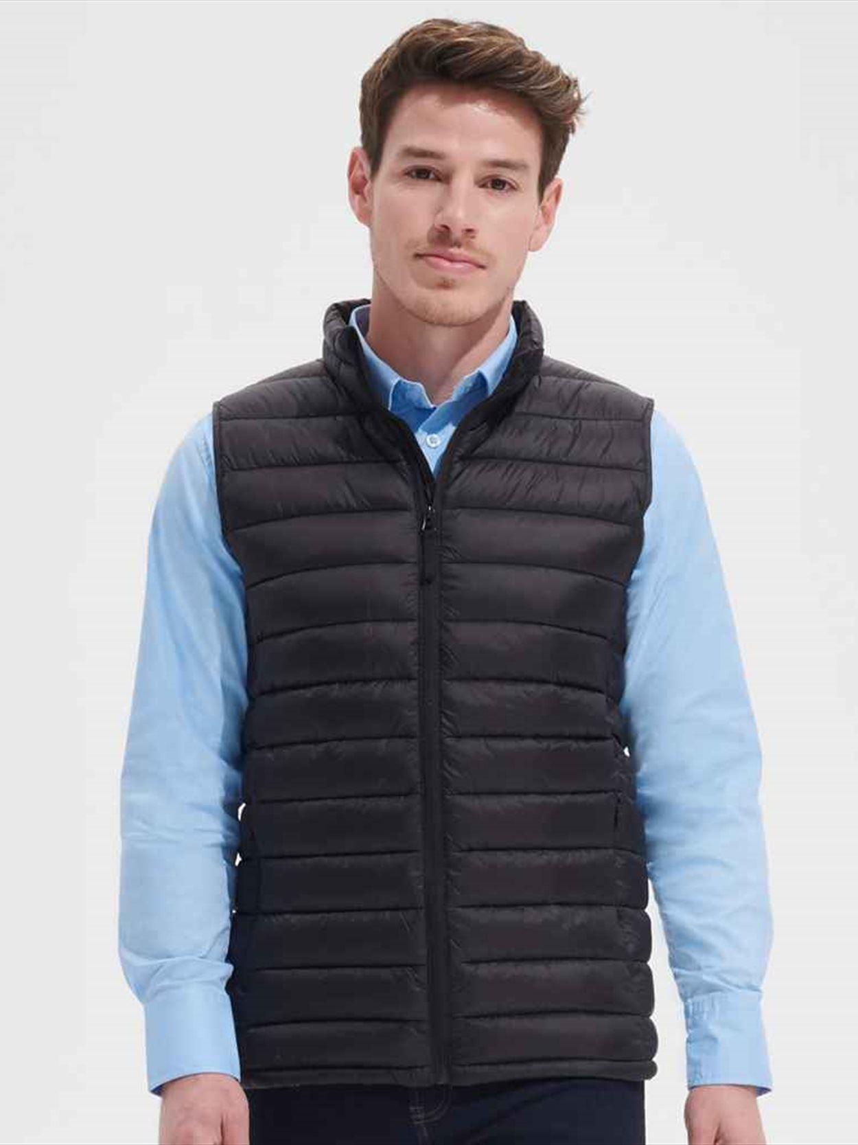 02889 Wilson BW SOL'S Wilson Lightweight Padded Bodywarmer Image 1