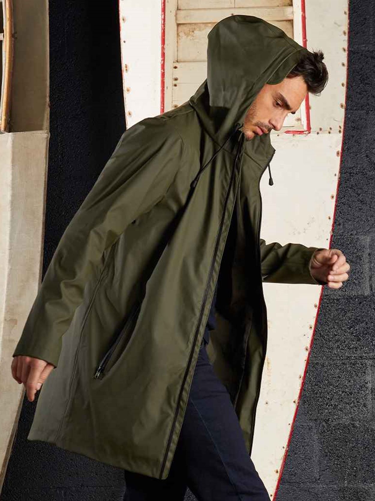 03174 Antoine NEOBLU Antoine Wax Parka Jacket Image 3