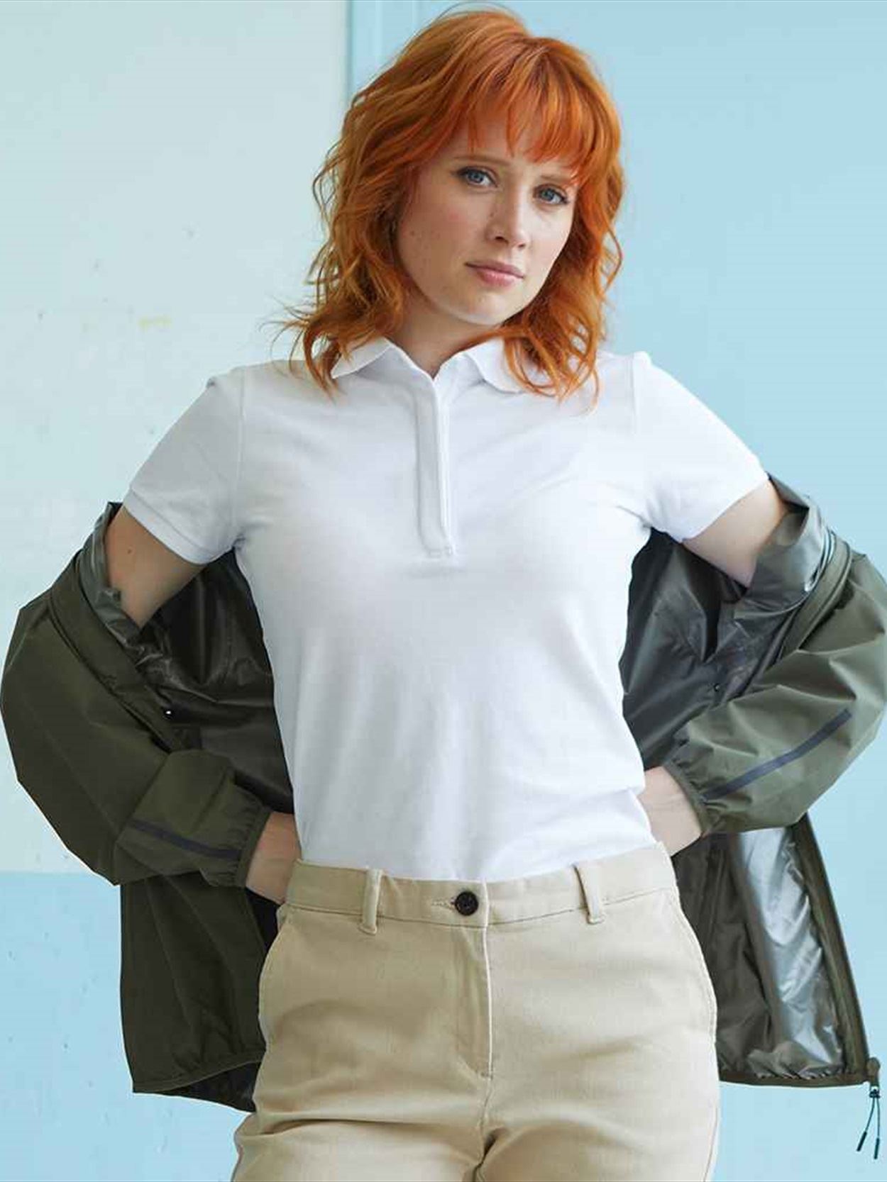 03189 Lds Owen NEOBLU Ladies Owen Piqué Polo Shirt Image 2