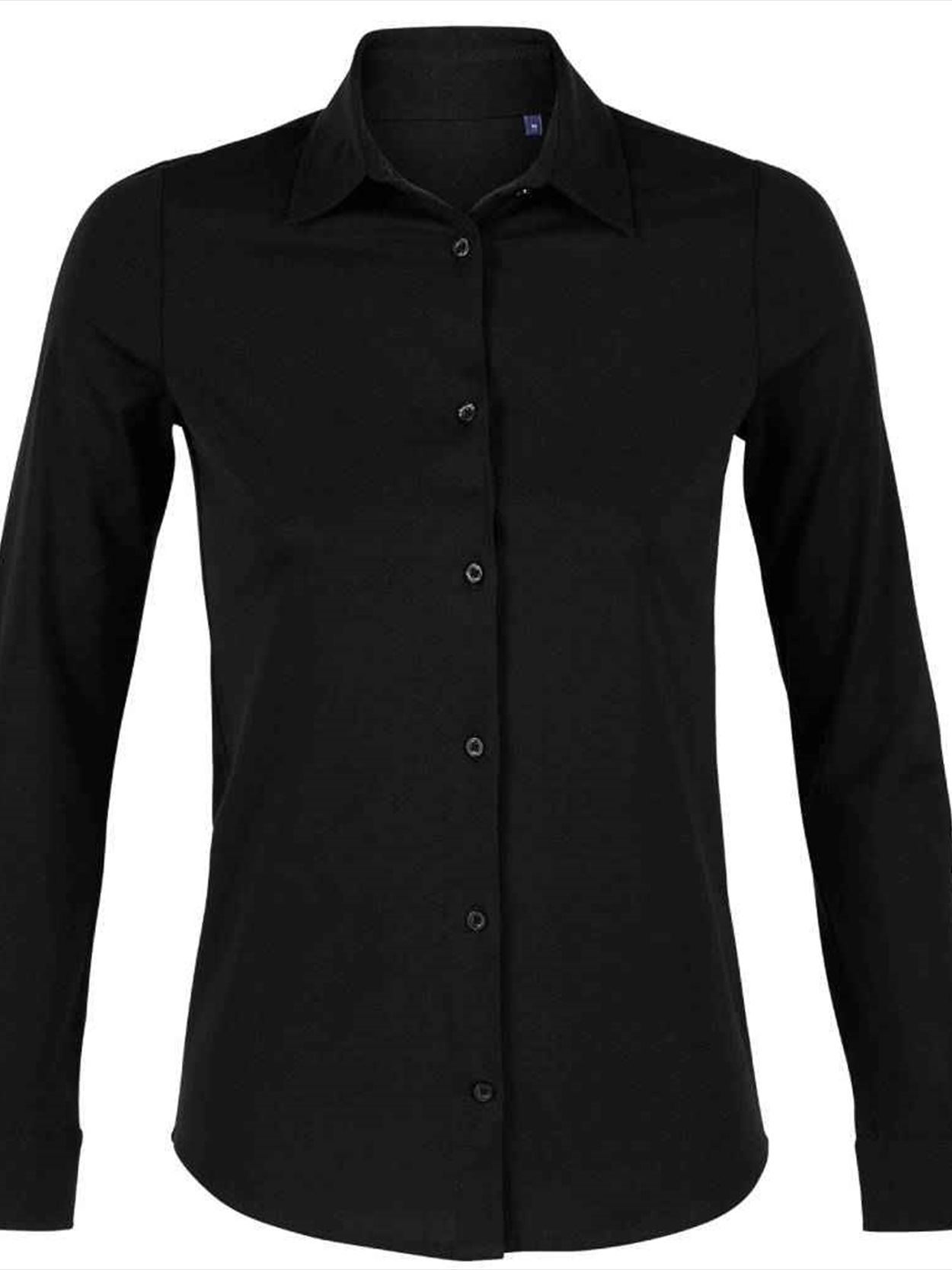 03199 Lds Balthazar NEOBLU Ladies Balthazar Jersey Long Sleeve Shirt Image 1
