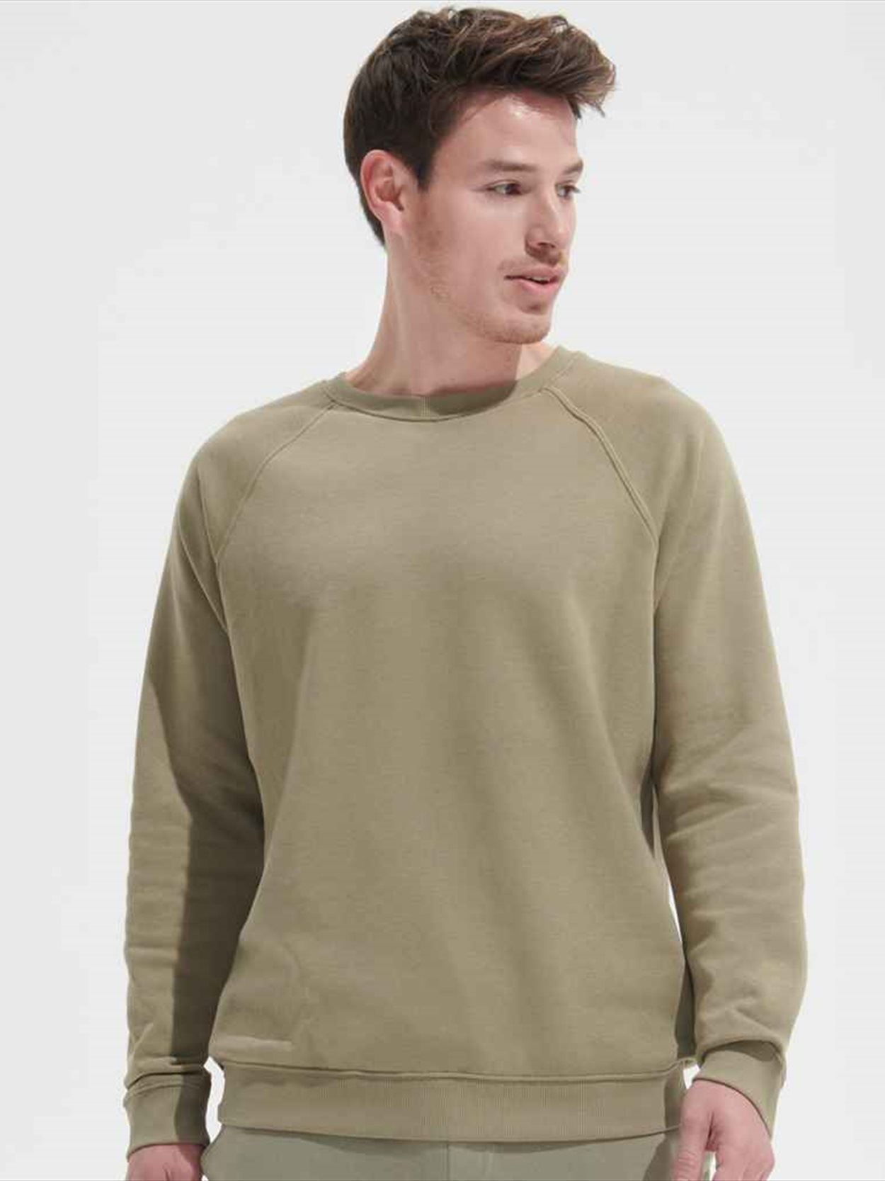 03567 Space SOL'S Unisex Space Organic Raglan Sweatshirt Image 1