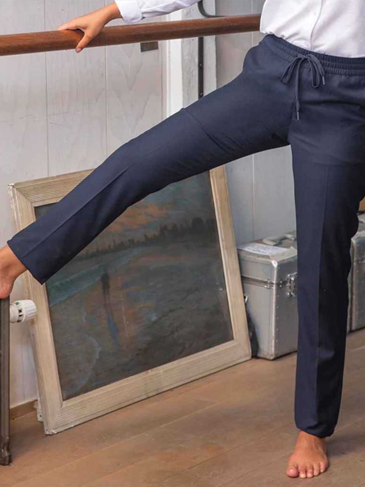 03779 Lds Germain NEOBLU Ladies Germain Elasticated Waist Trousers Image 2