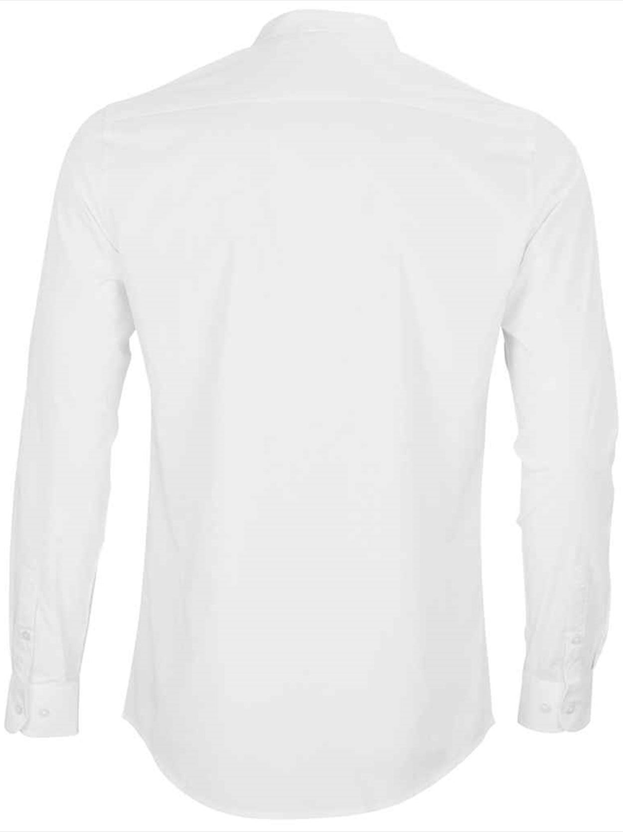 03792 Bart NEOBLU Bart Mao Collar Long Sleeve Poplin Shirt Image 3