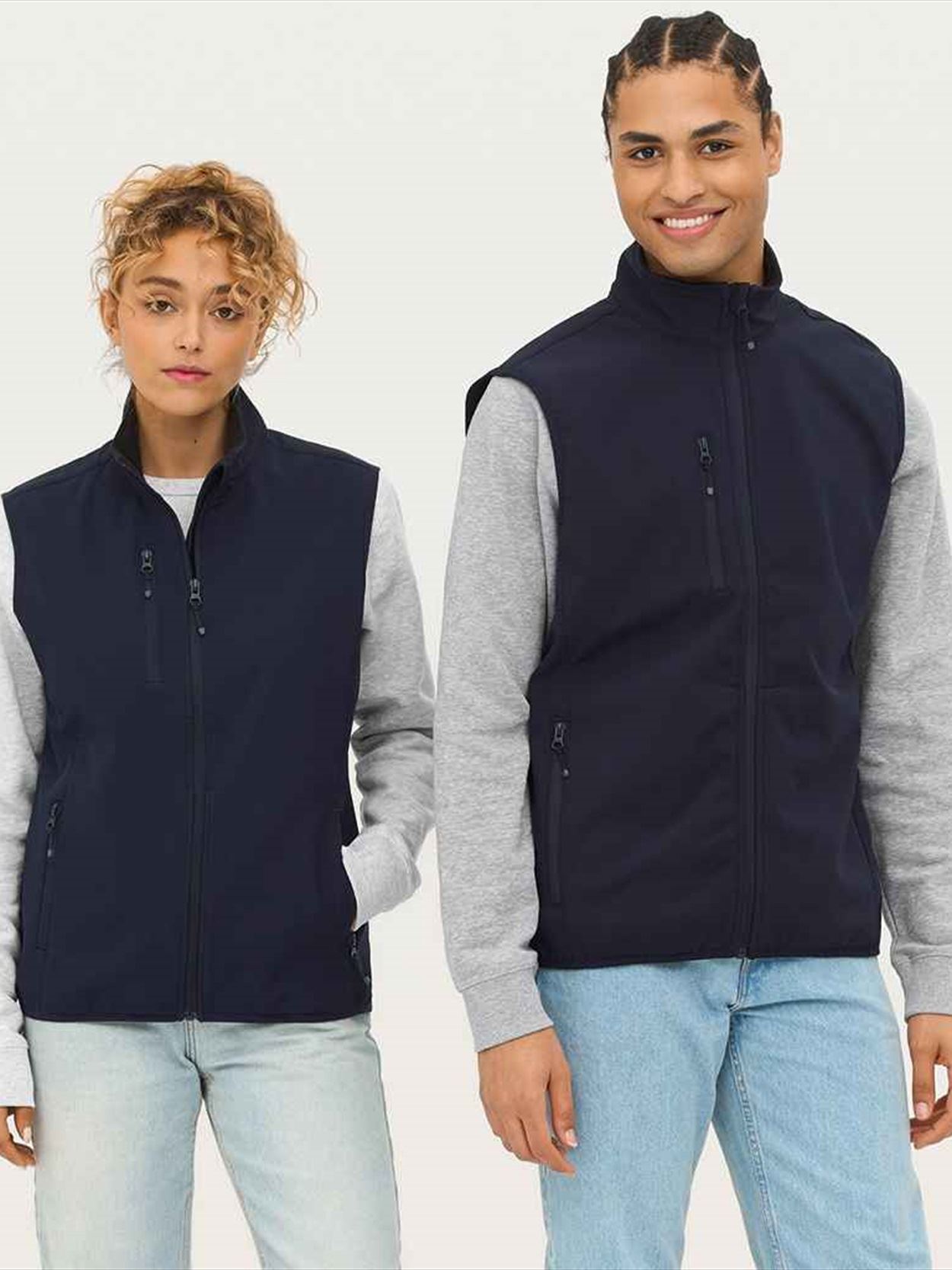 03825 Falcon BW SOL'S Falcon Recycled Soft Shell Bodywarmer Image 1