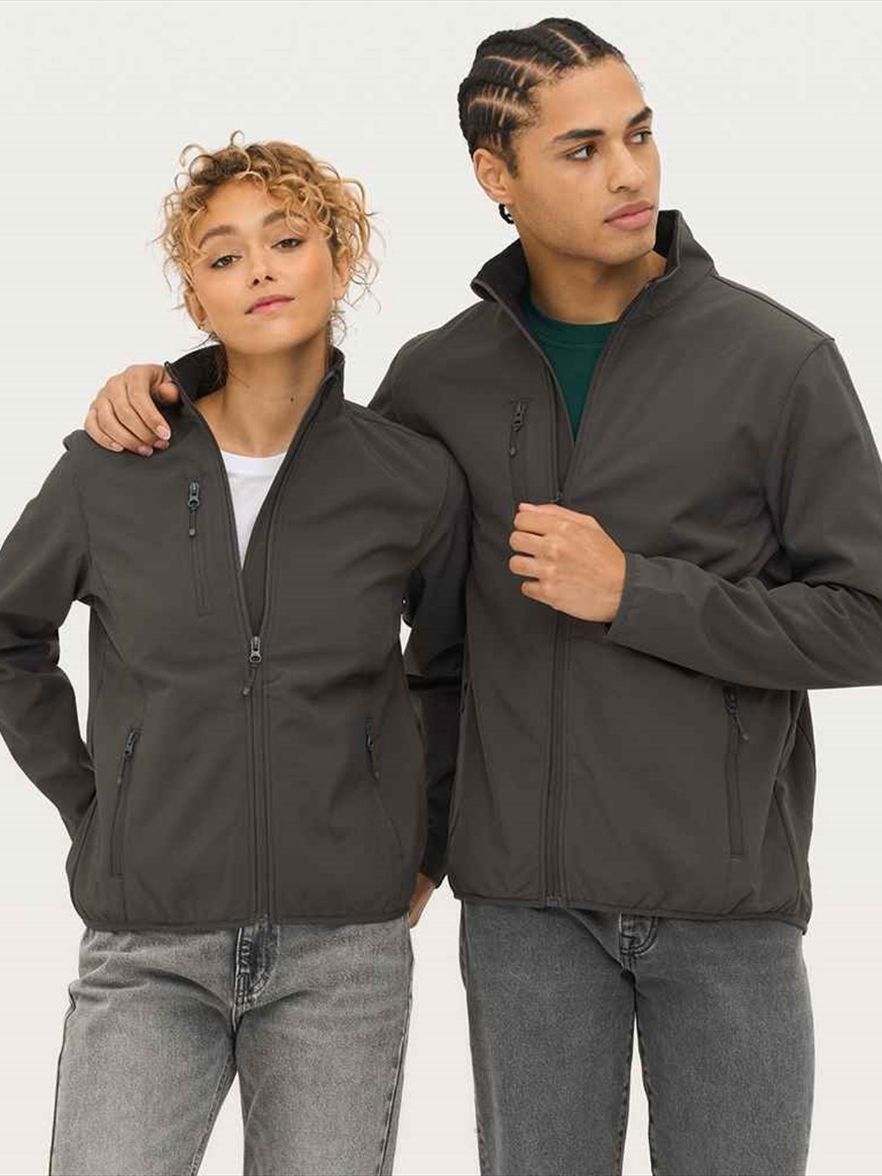 03826 Falcon BW Lds SOL'S Ladies Falcon Recycled Soft Shell Bodywarmer Image 2