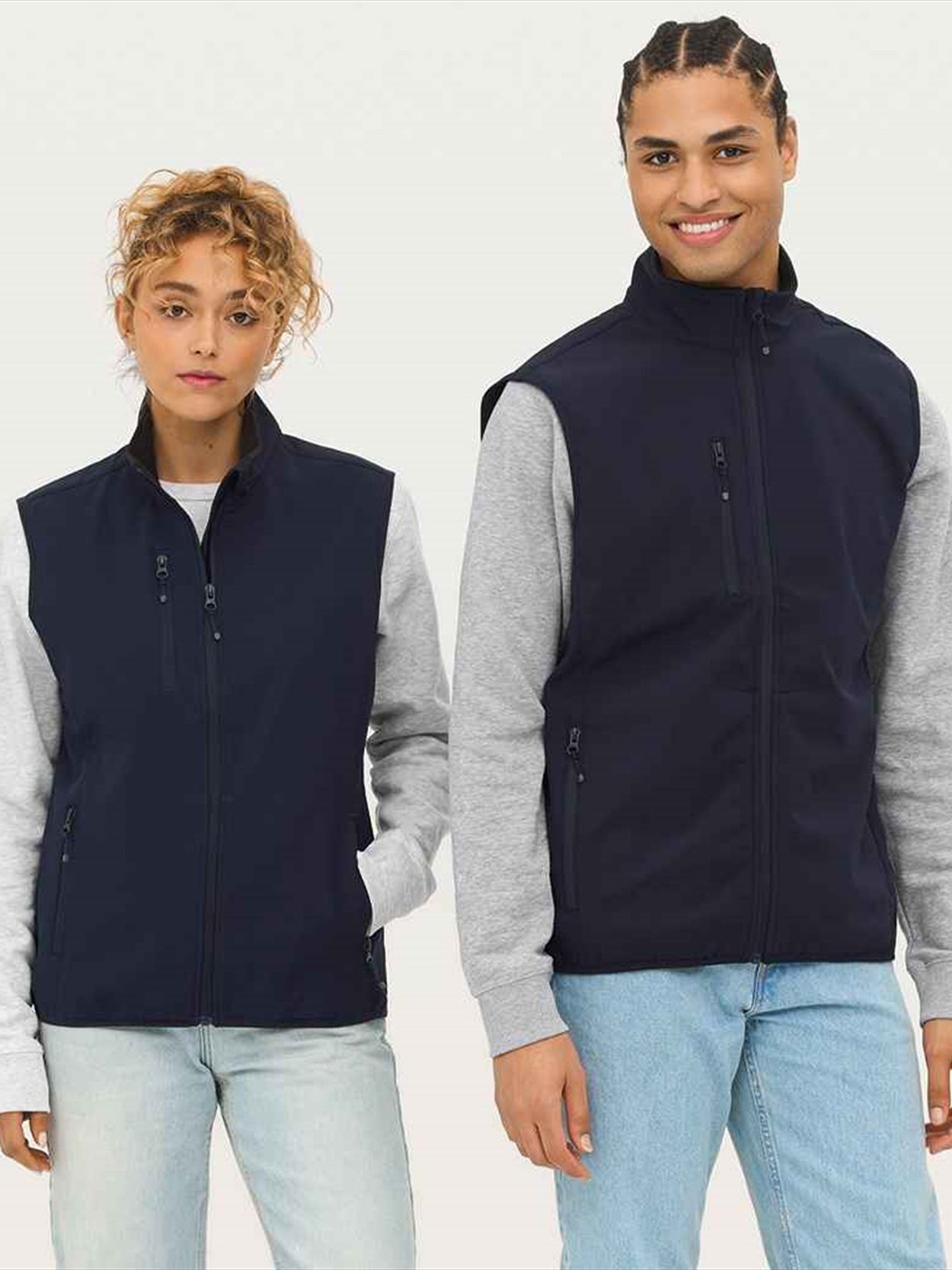 03826 Falcon BW Lds SOL'S Ladies Falcon Recycled Soft Shell Bodywarmer Image 1