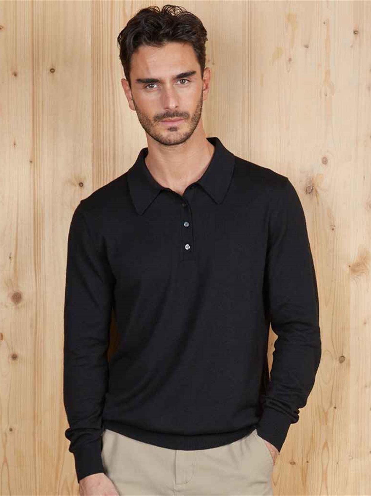 03986 Stefan NEOBLU Stefan Polo Collar Sweater Image 1