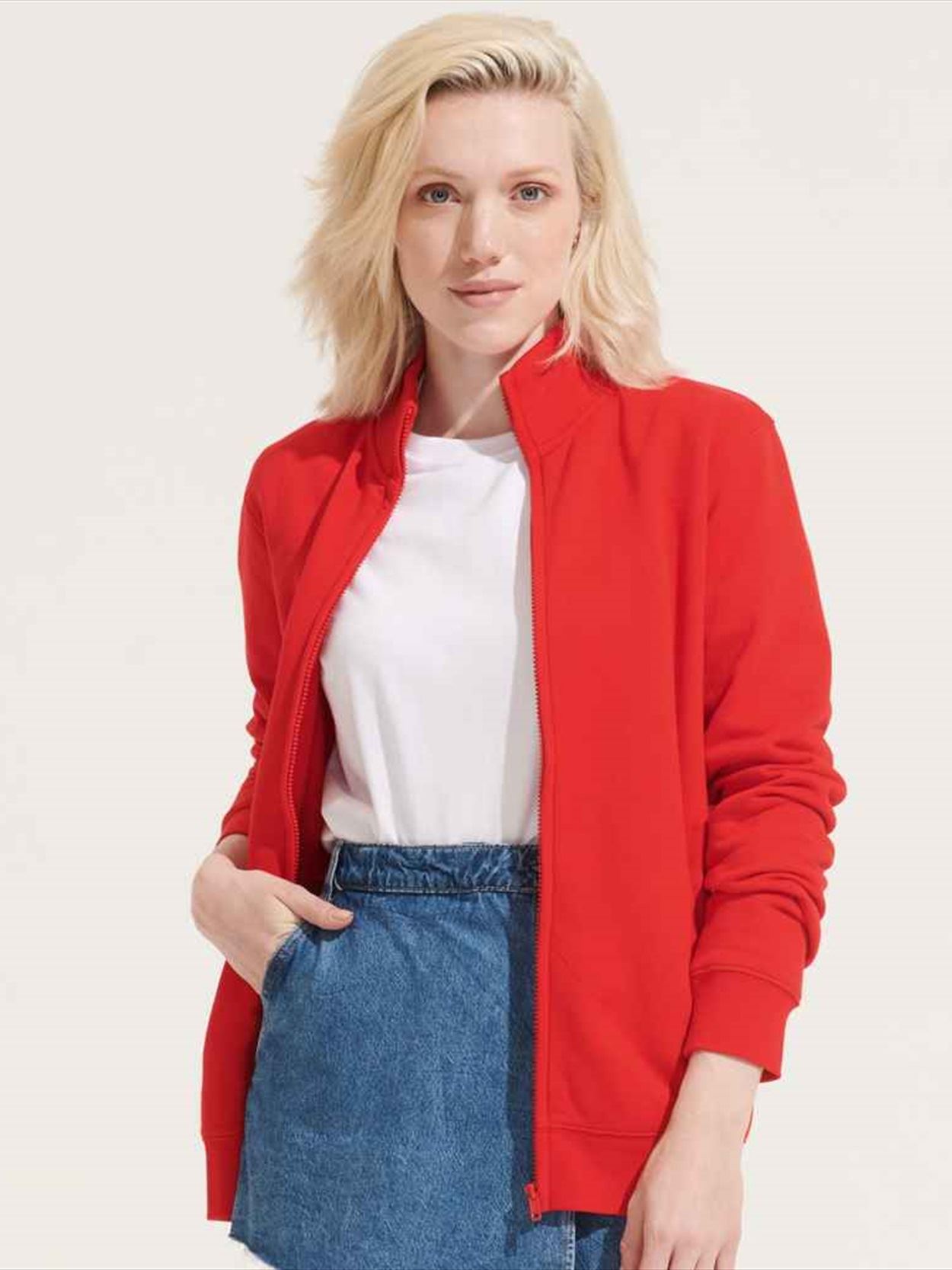 04240 Cooper SOL'S Unisex Cooper Full Zip Sweat Jacket Image 2