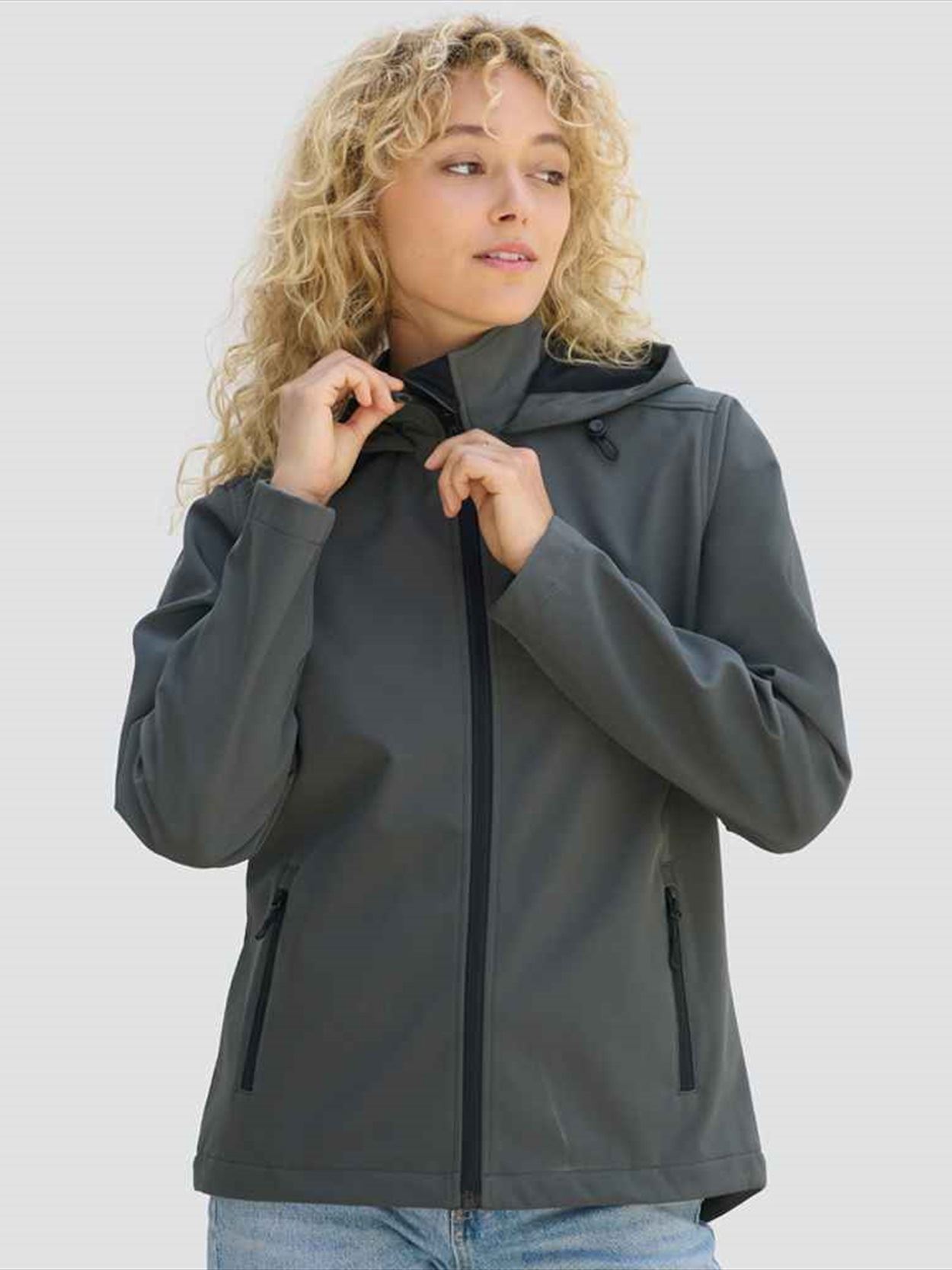 04448 Lds Race Hood SOL'S Ladies Race Hooded Soft Shell Jacket Image 1