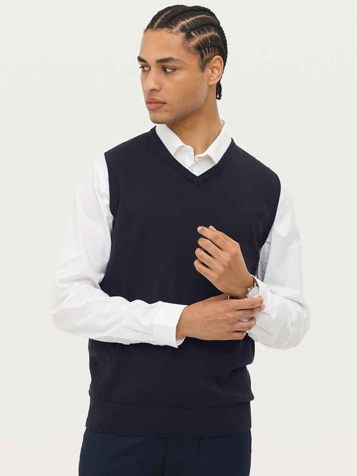 10591 Gentlemen SOL'S Unisex Gentlemen Sleeveless Cotton Acrylic V Neck Sweater Image 1