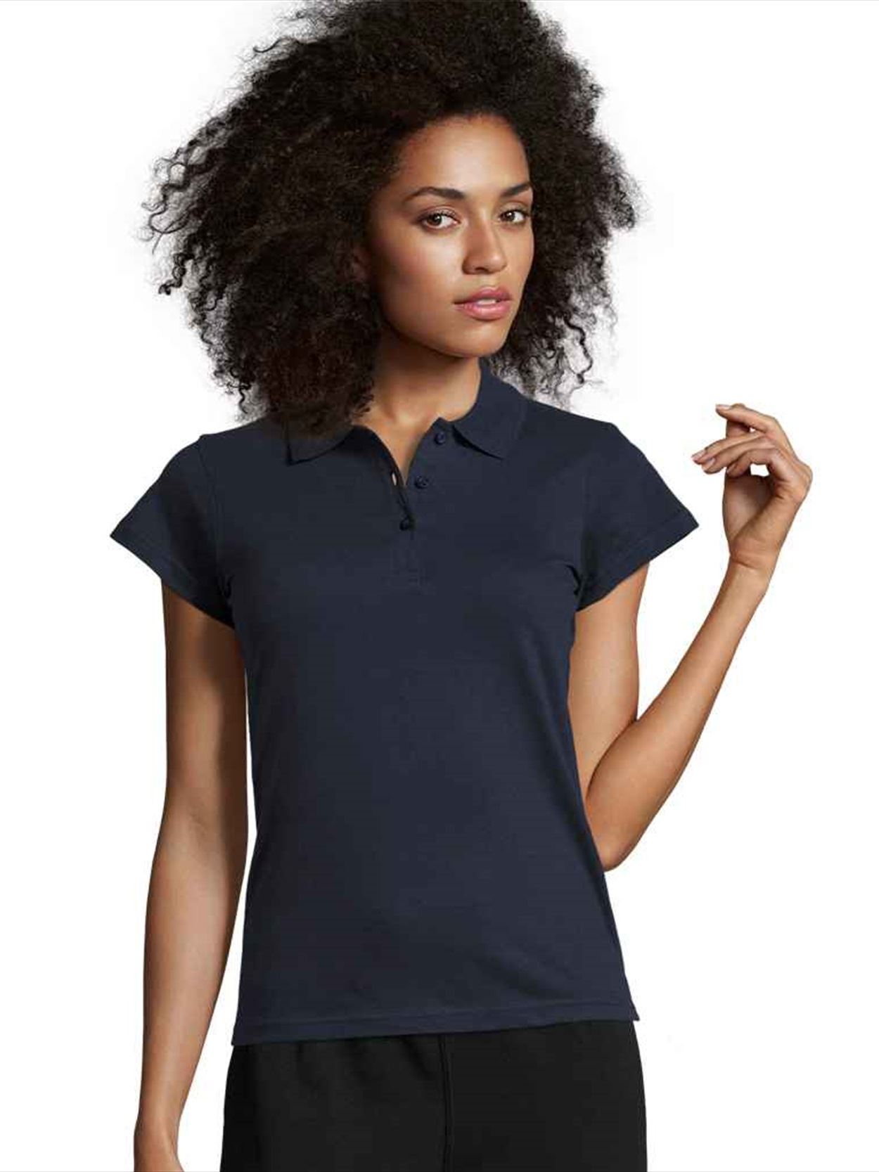 11376 Ladies Prescott SOL'S Ladies Prescott Cotton Jersey Polo Shirt Image 3