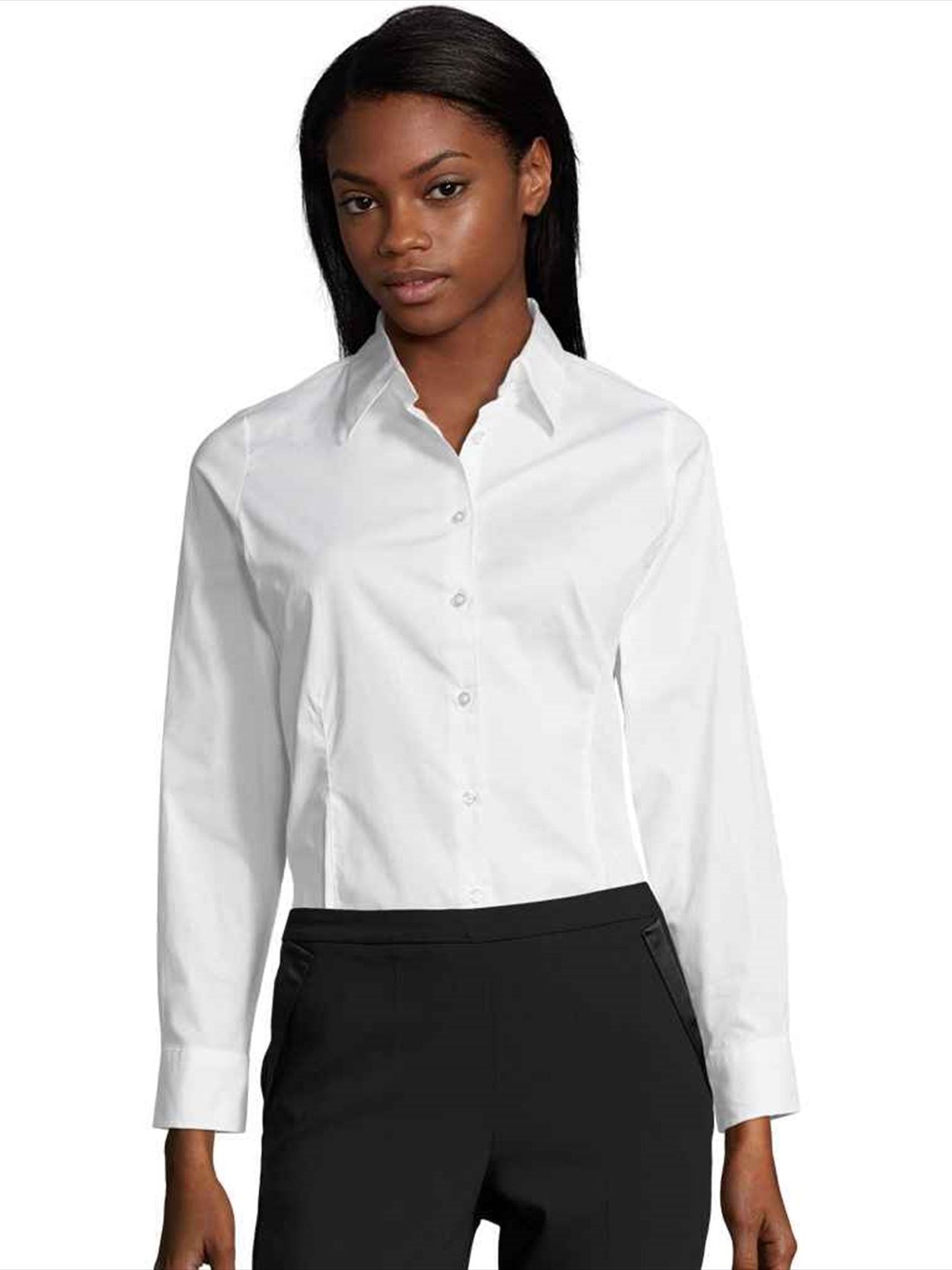 17015 Eden SOL'S Ladies Eden Long Sleeve Fitted Shirt Image 1