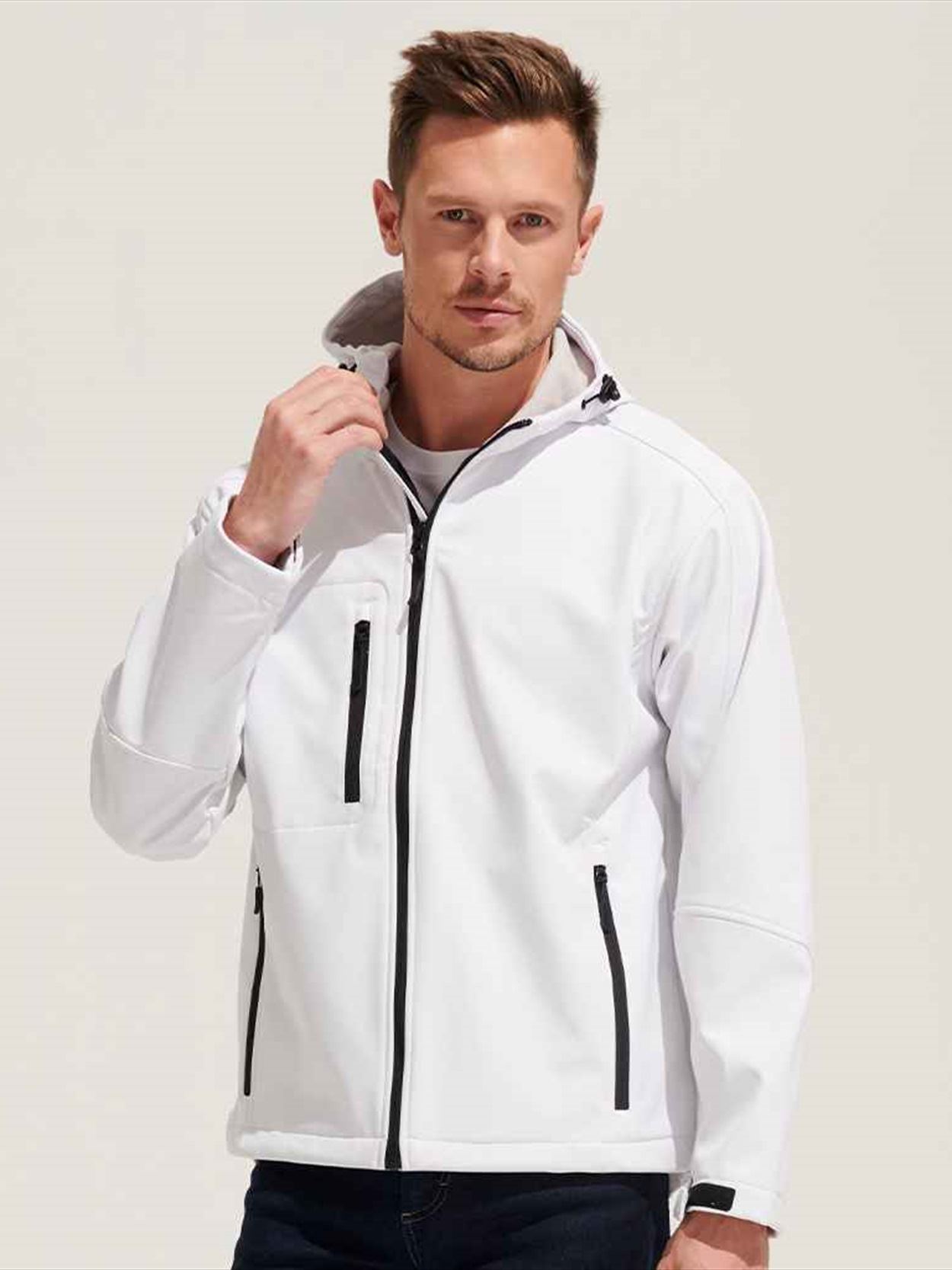 46602 Replay SOL'S Replay Hooded Soft Shell Jacket Image 1