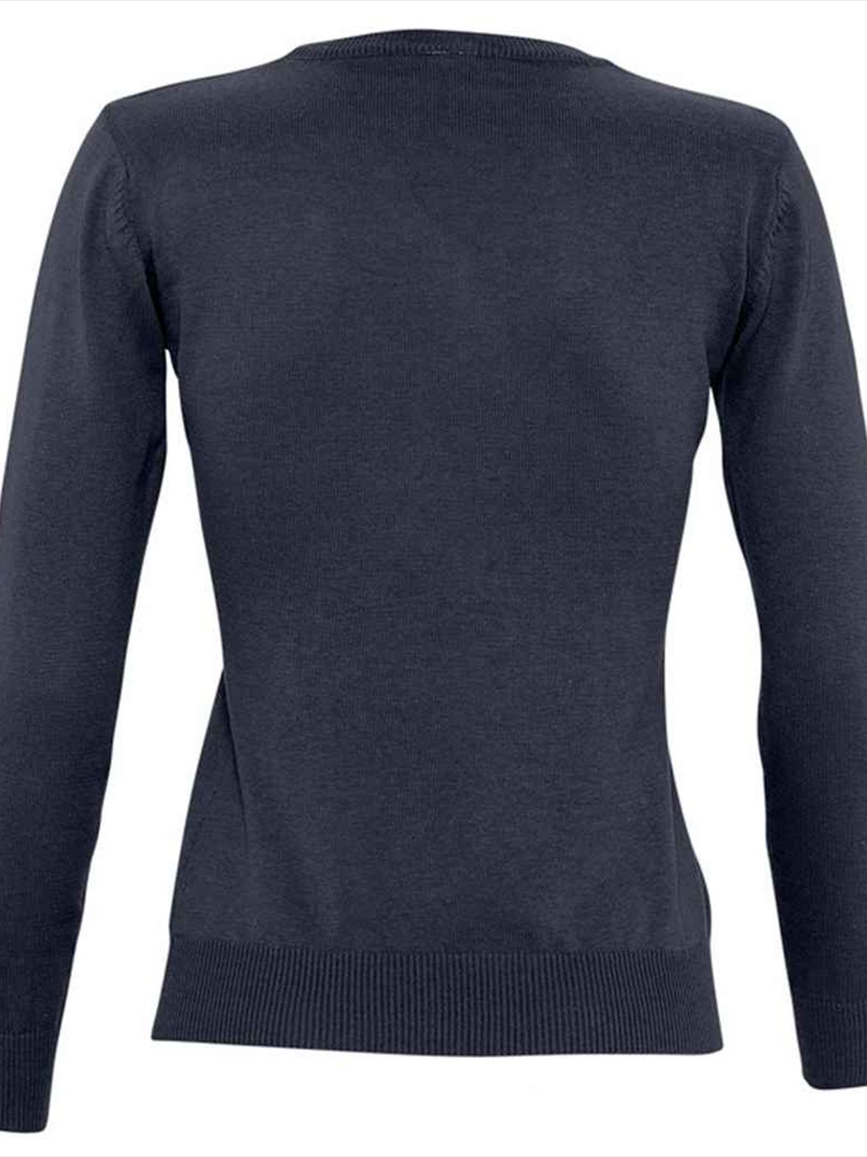 90010 Ladies Galaxy SOL'S Ladies Galaxy Cotton Acrylic V Neck Sweater Image 2