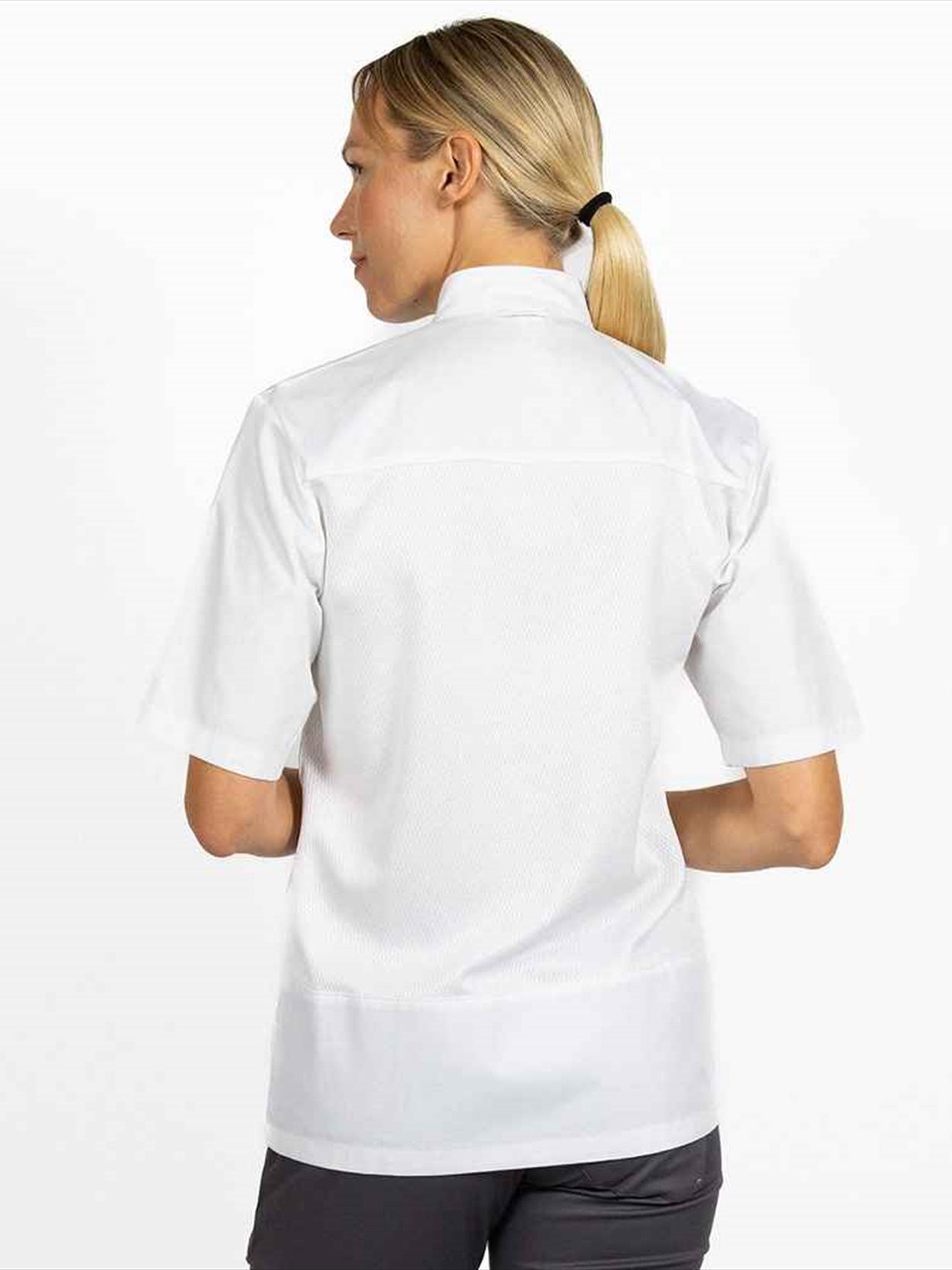 AF007 DD85ADC ADC Short Sleeve Asymmetric Chef's Jacket Image 1