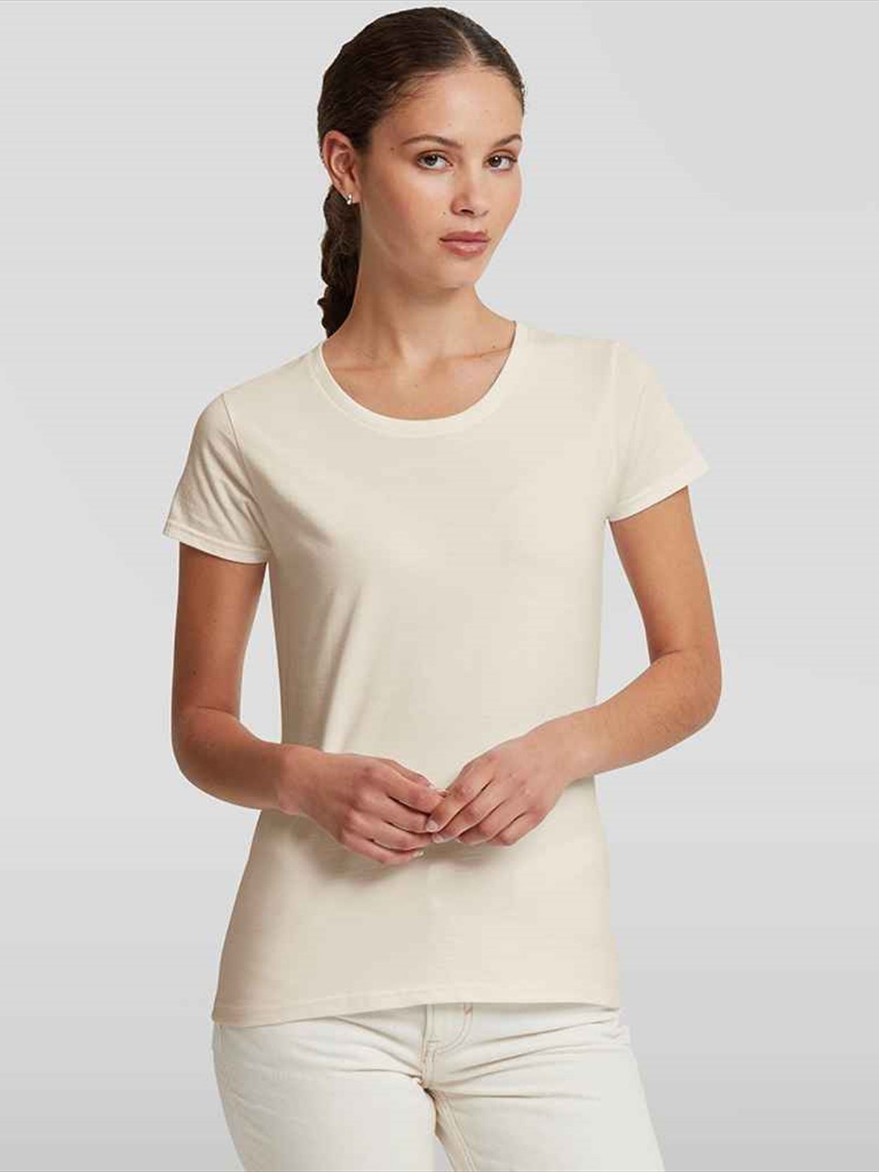 180F Russell Athletic Ladies Authentic Classic Ringspun T-Shirt Image 2