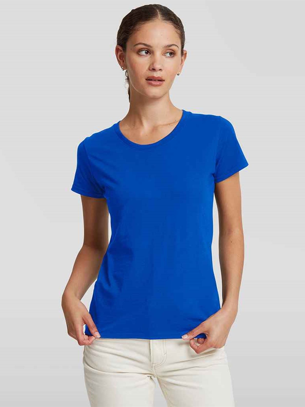 180F Russell Athletic Ladies Authentic Classic Ringspun T-Shirt Image 3