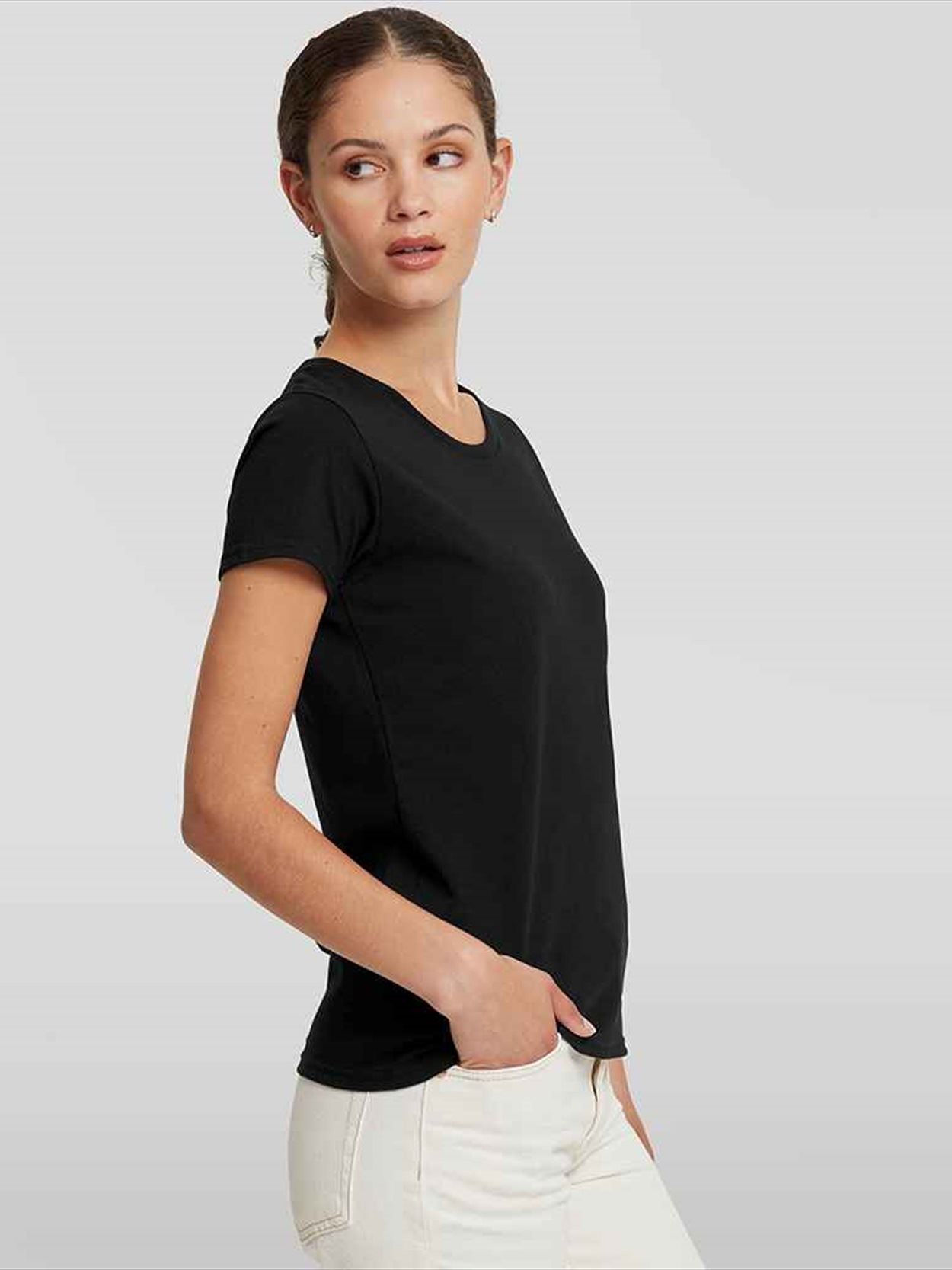 180F Russell Athletic Ladies Authentic Classic Ringspun T-Shirt Image 1