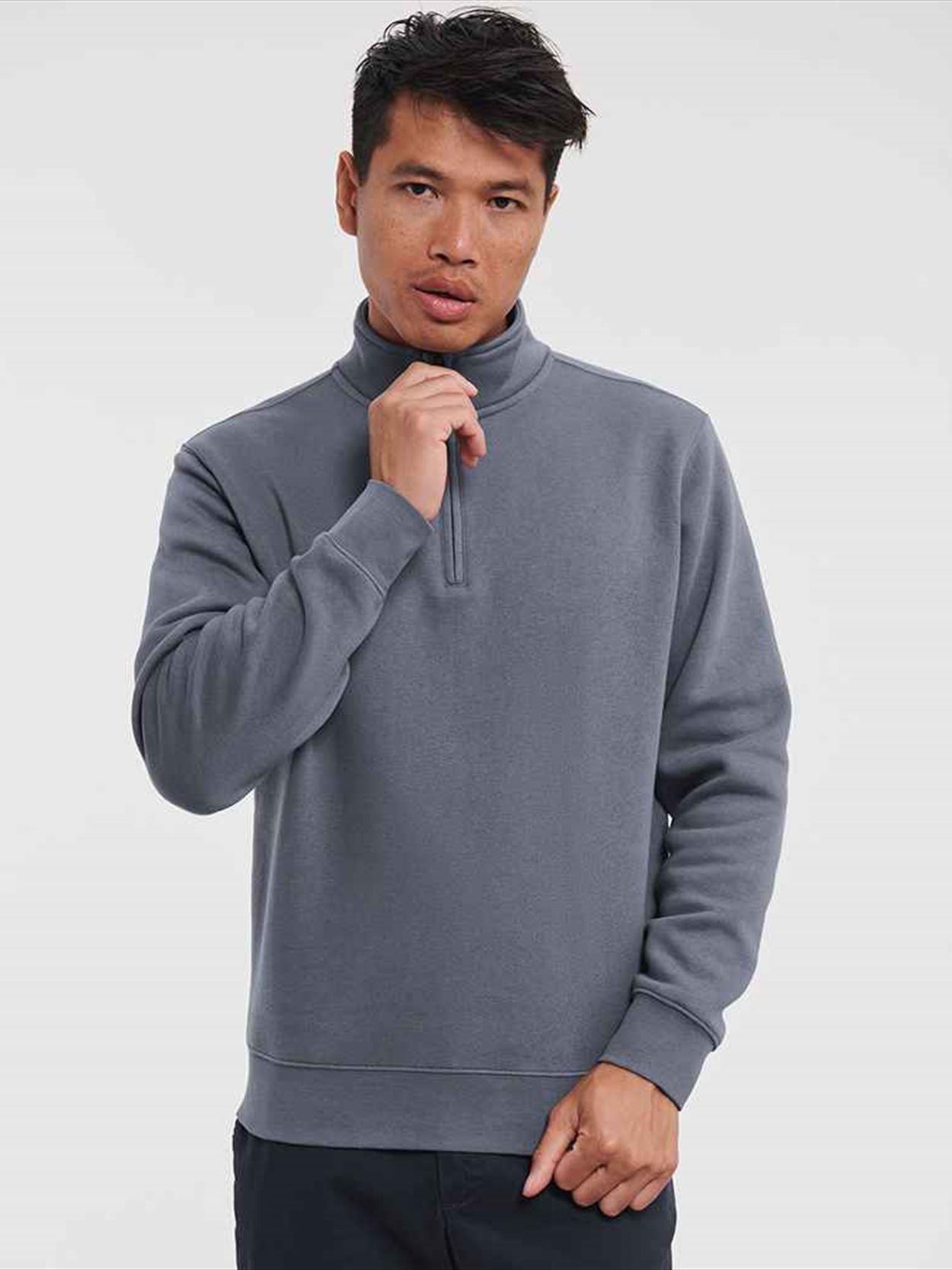 270M Russell Athletic Authentic Zip Neck Sweatshirt Image 2