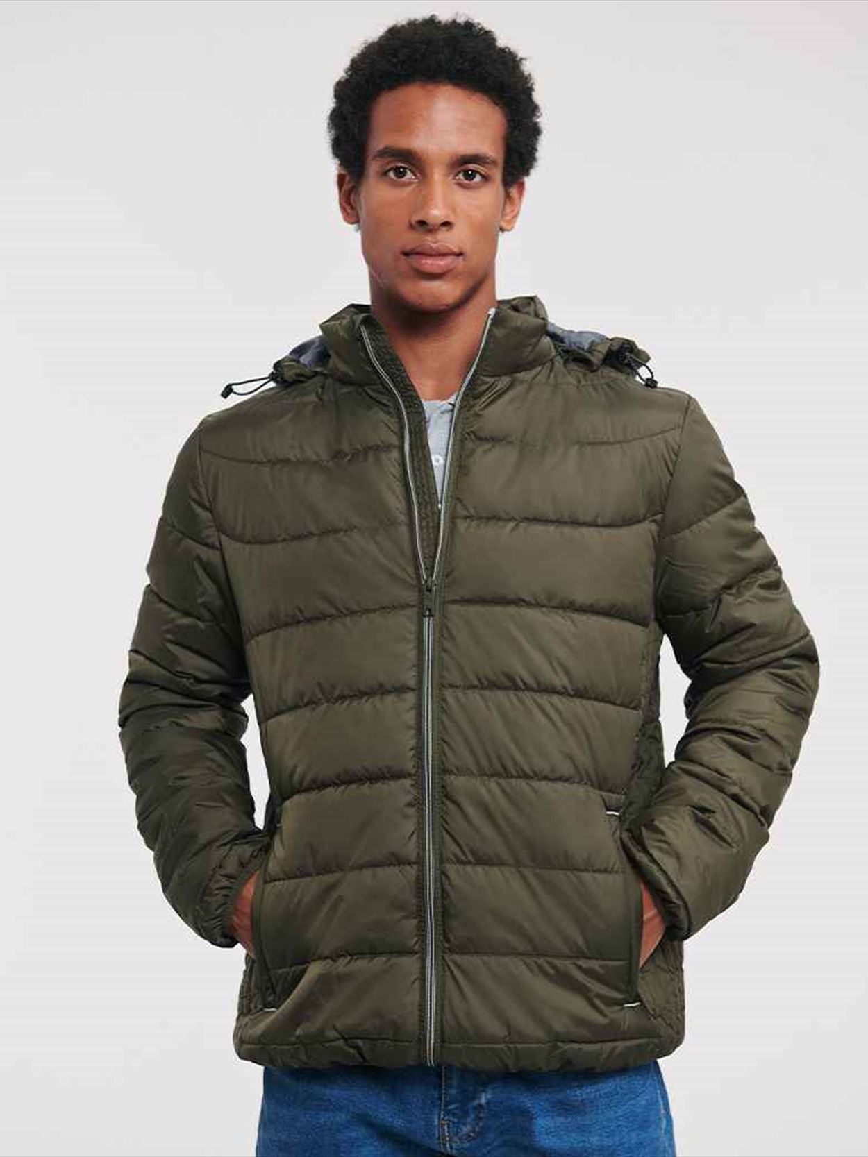 440M Russell Athletic Hooded Nano Padded Jacket Image 2