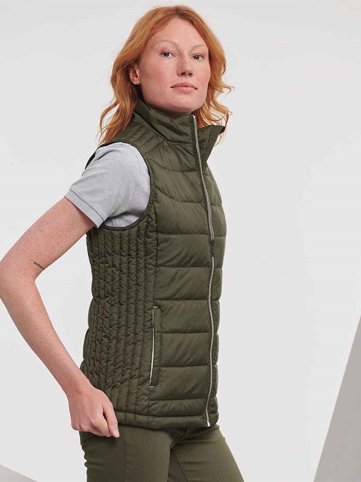 441F Russell Athletic Ladies Nano Padded Bodywarmer Image 1