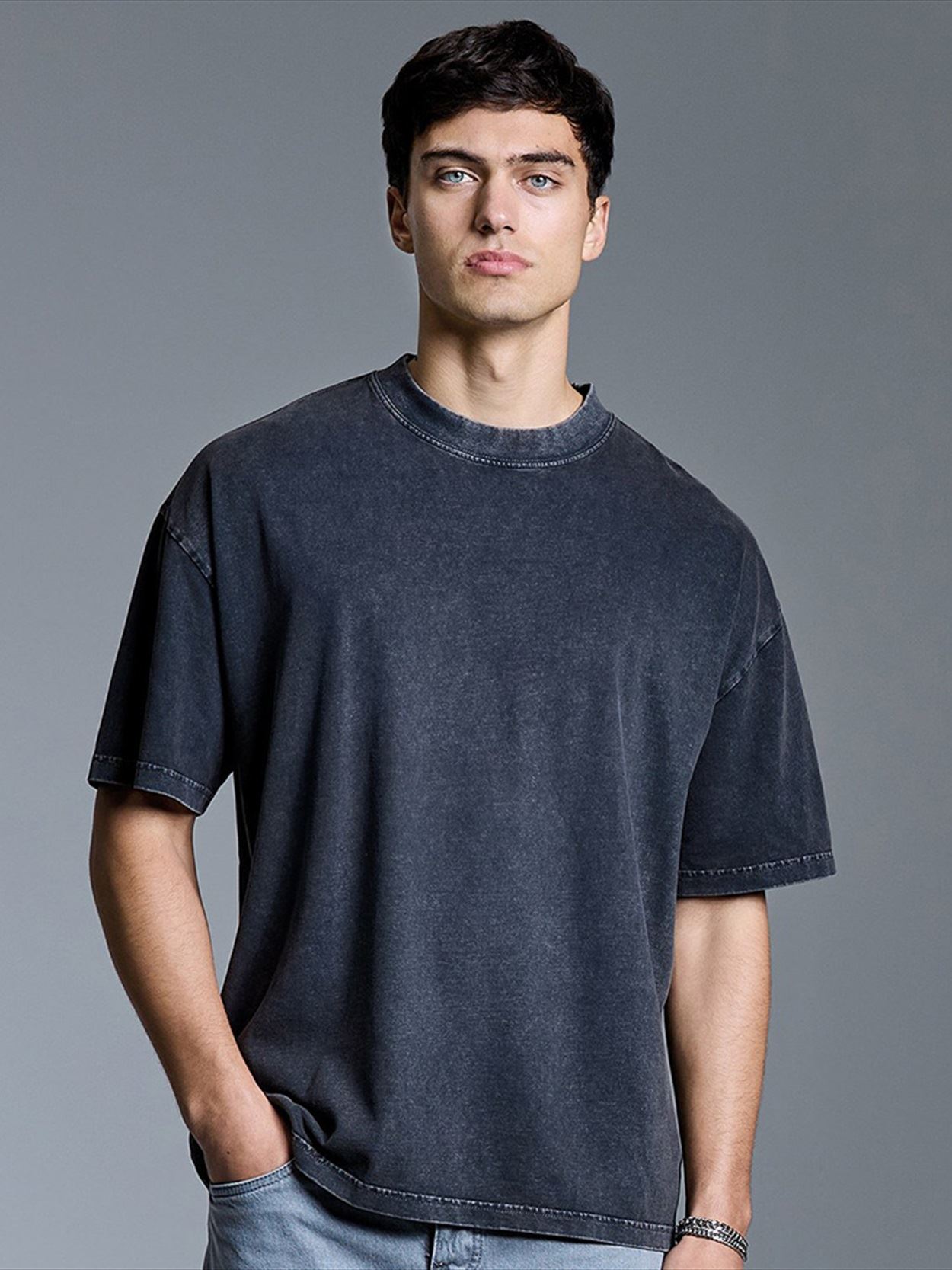 AM019 Anthem Distortion Washed T-Shirt Image 5