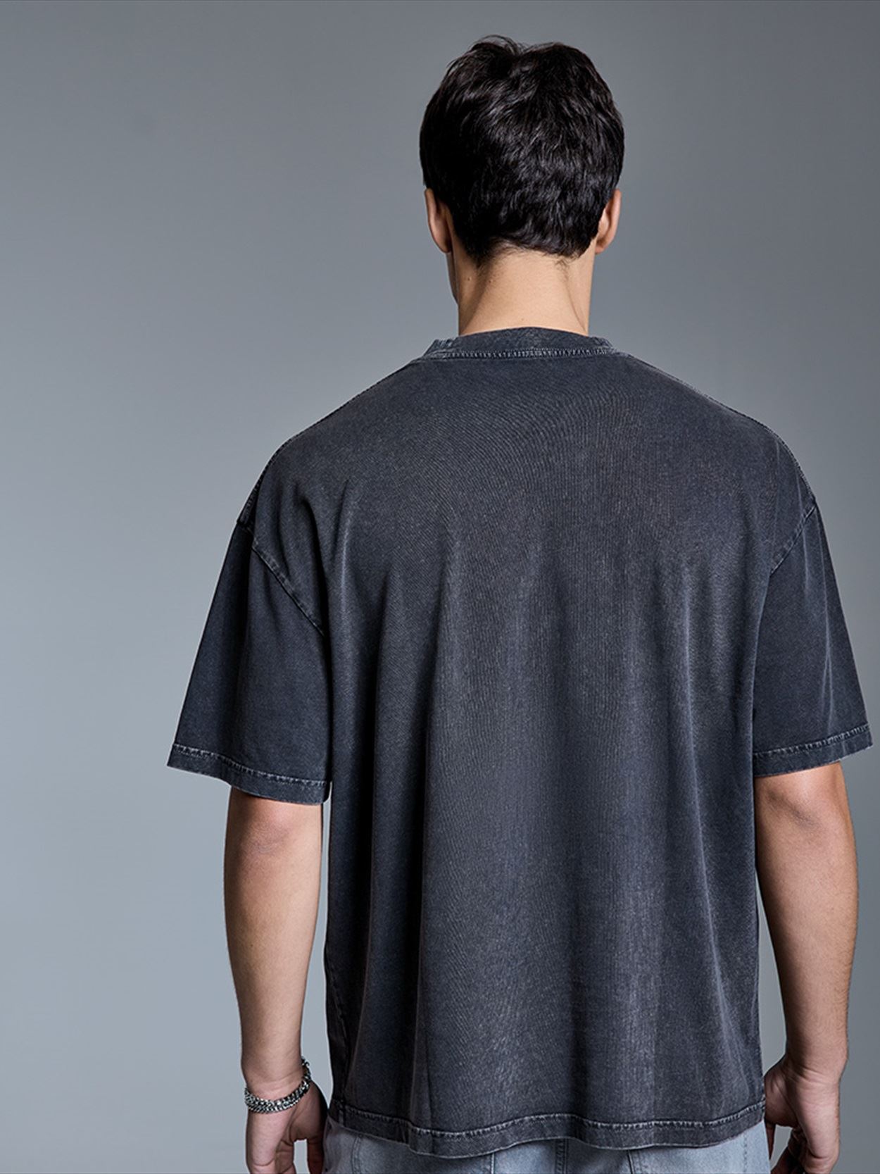 AM019 Anthem Distortion Washed T-Shirt Image 6